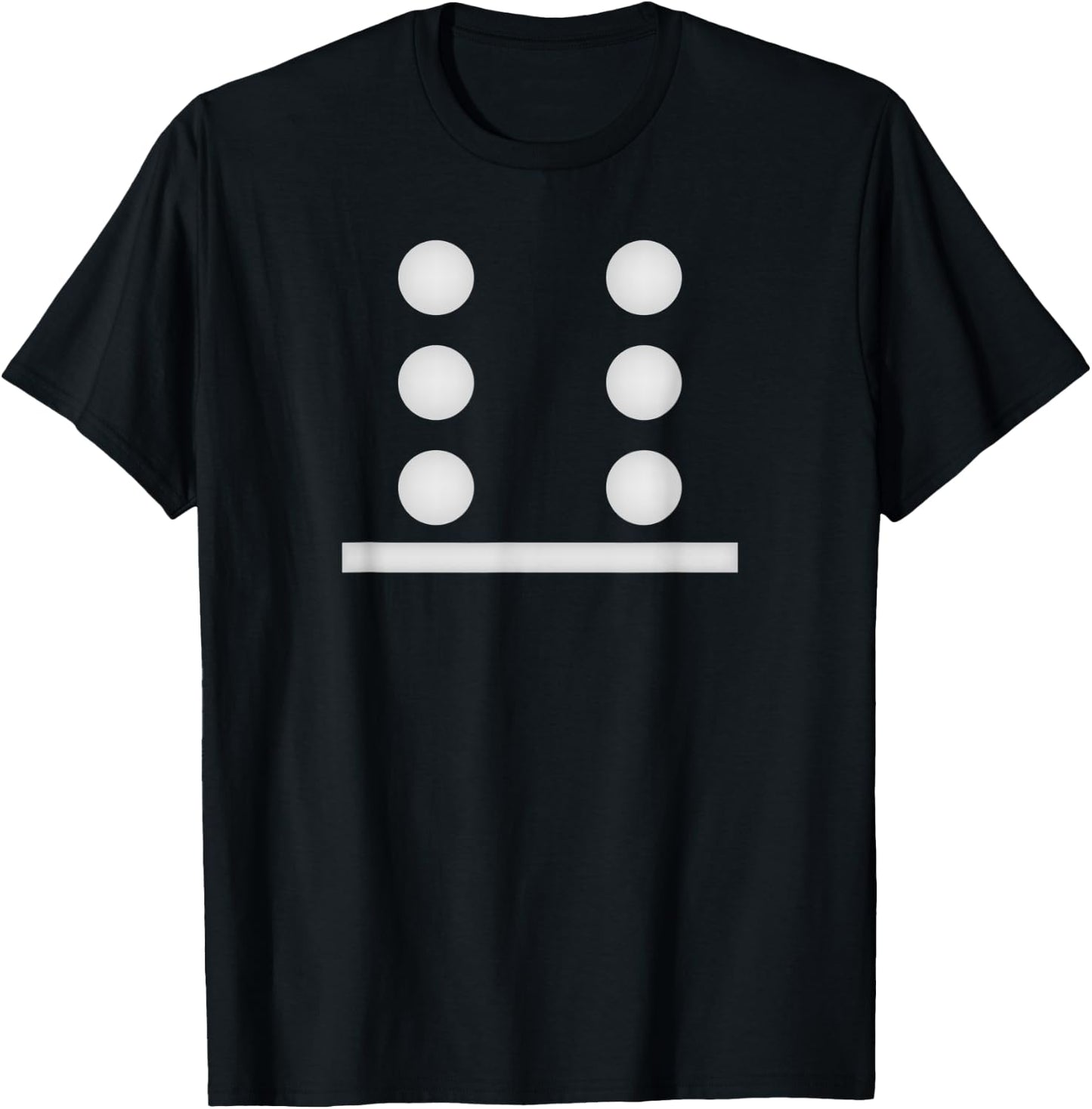 Funny Domino Costume Group 6-0 sixty Years T-Shirt - T-Shirt | Black