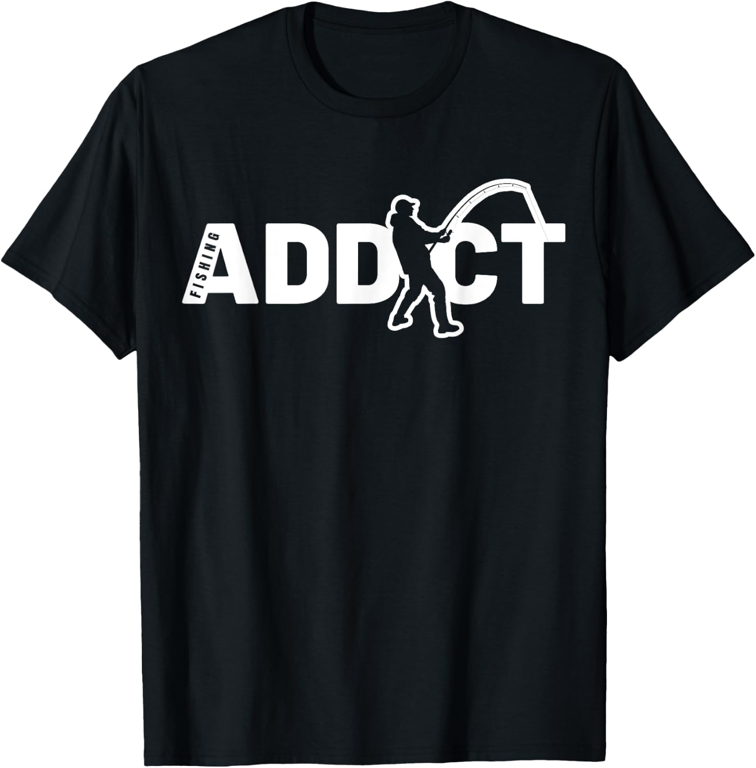 Fishing Shirt | Addictive Fishing, Dad's Gift Angel Coach T-Shirt - T-Shirt | Black