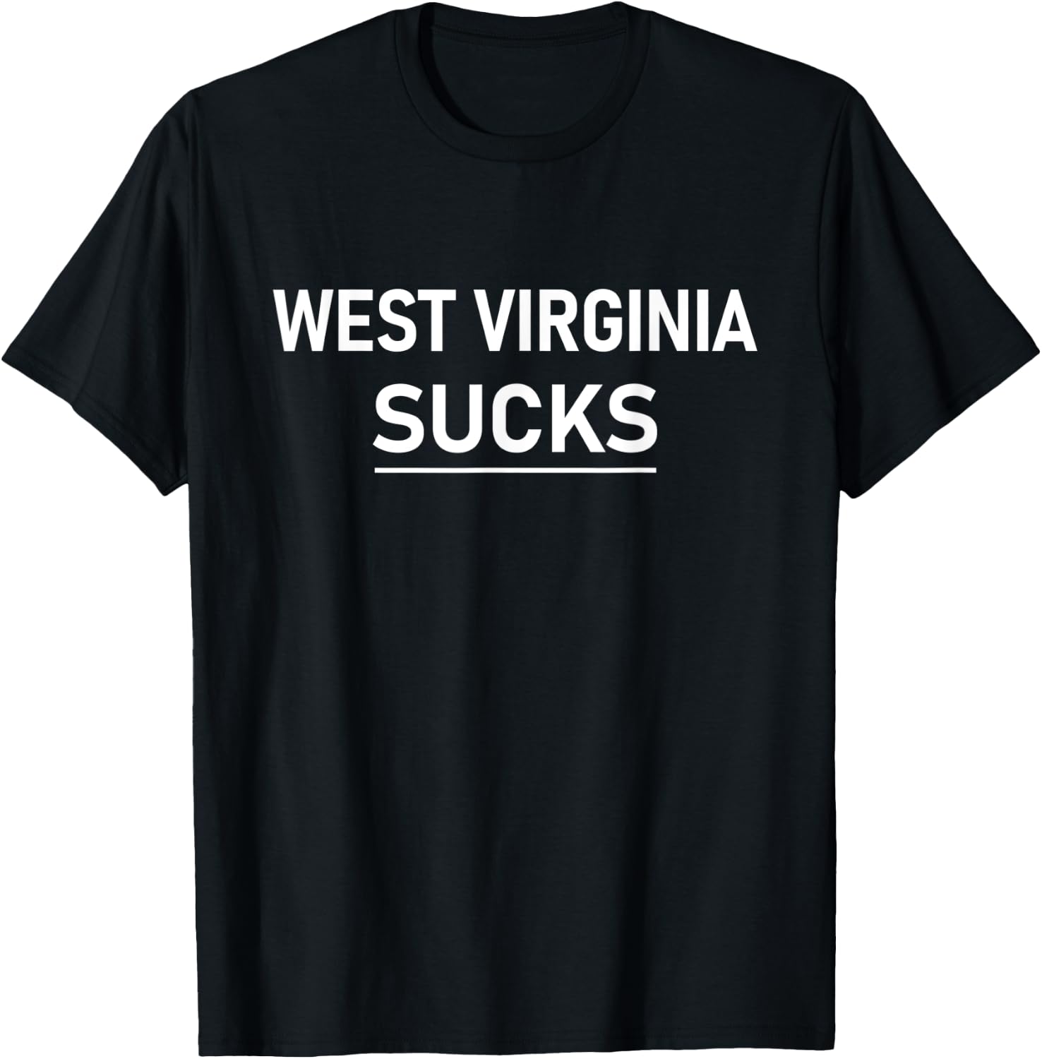 West Virginia Sucks T-Shirt - T-Shirt | Black