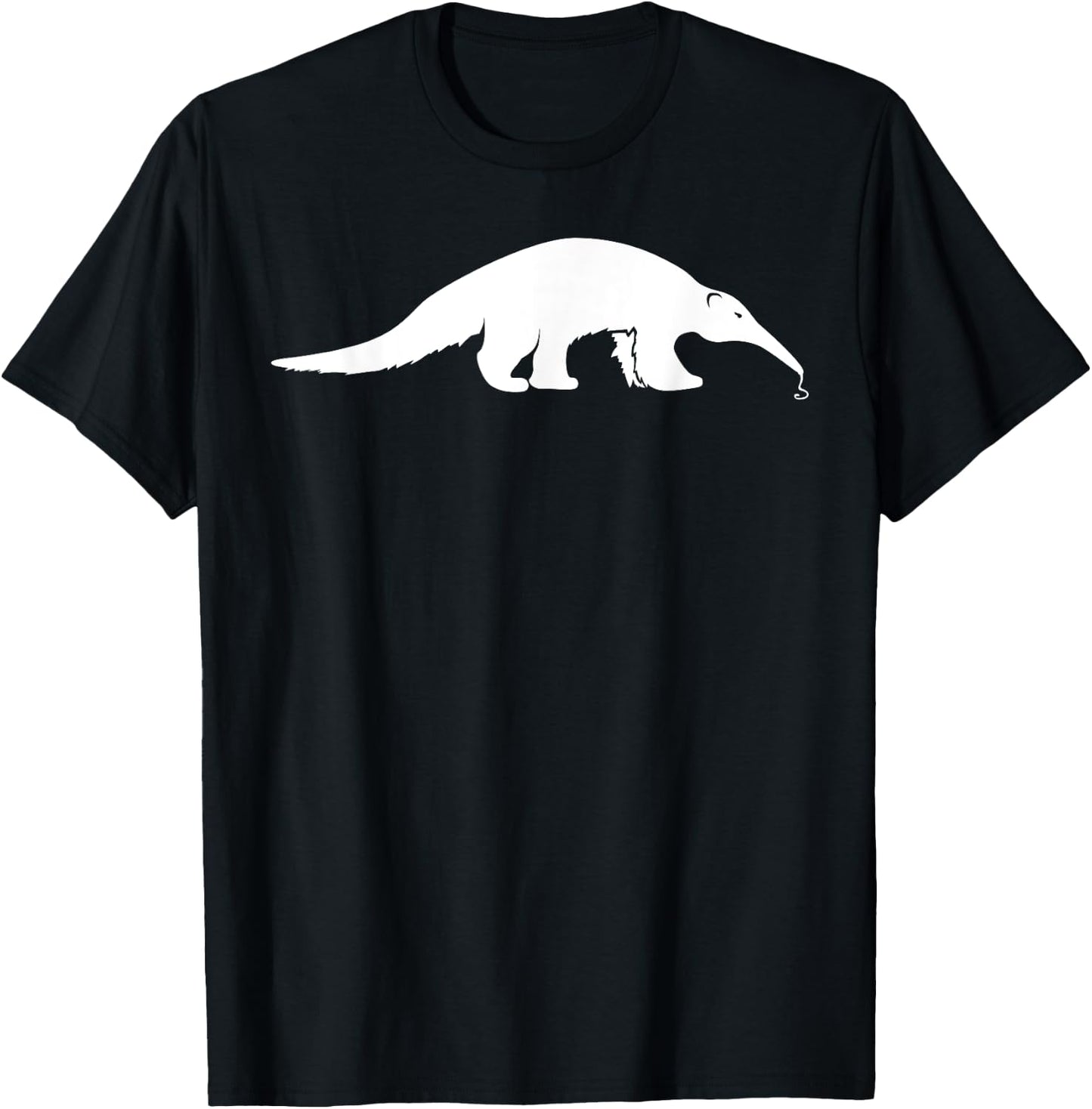 Giant Anteater Eating Ants Tongue Zoo Animal Exotic Tamandua T-Shirt - T-Shirt | Black