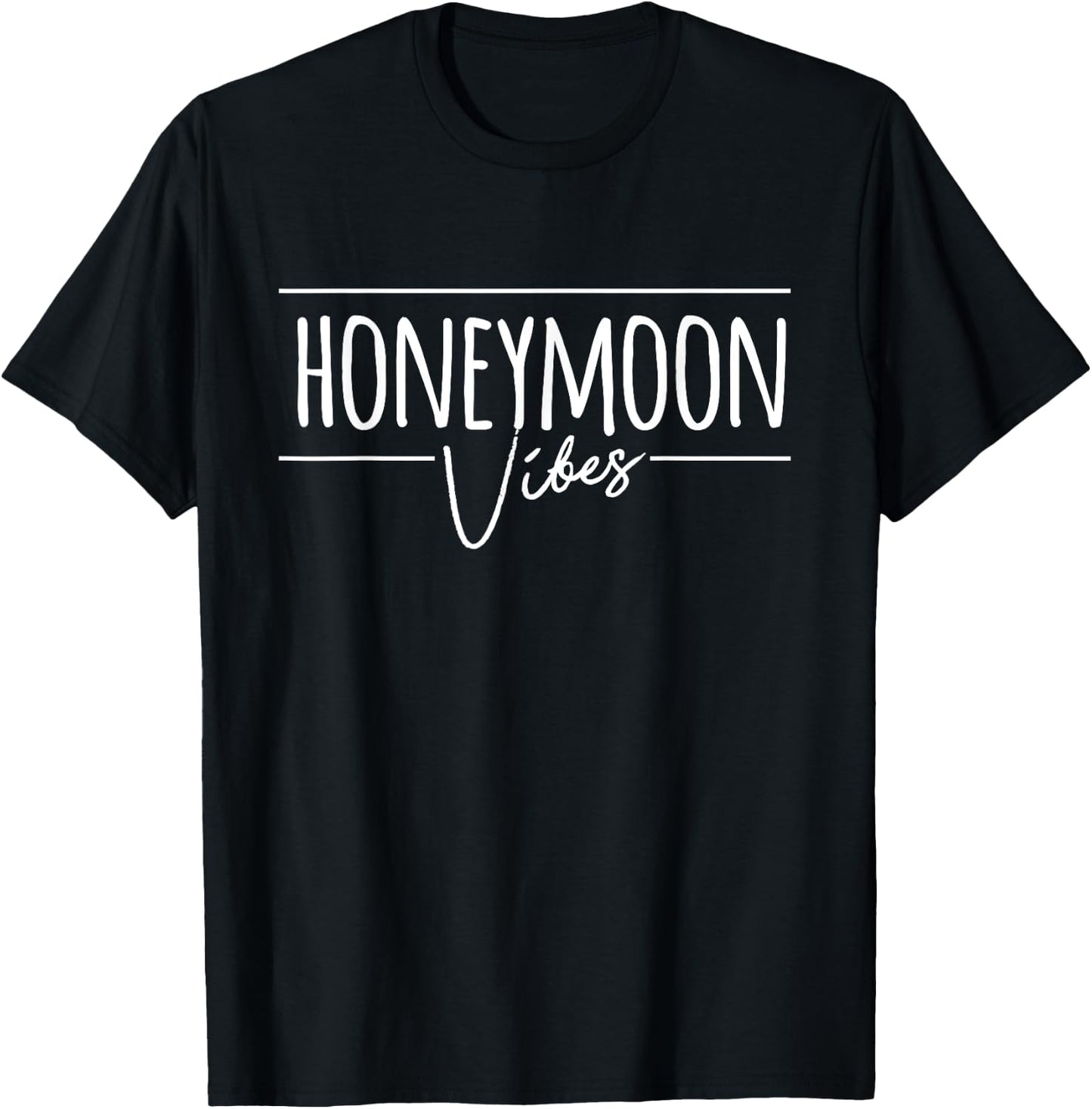Honeymoon Vibes for New Brides Wedding T-Shirt - T-Shirt | Black