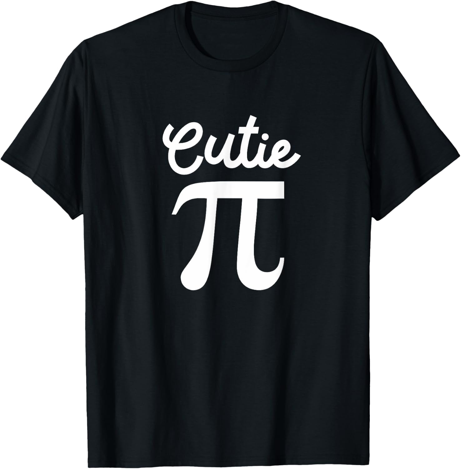 Cutie Pi Symbol Clever Math Geek Enthusiasts Novelty Humor T-Shirt - T-Shirt | Black