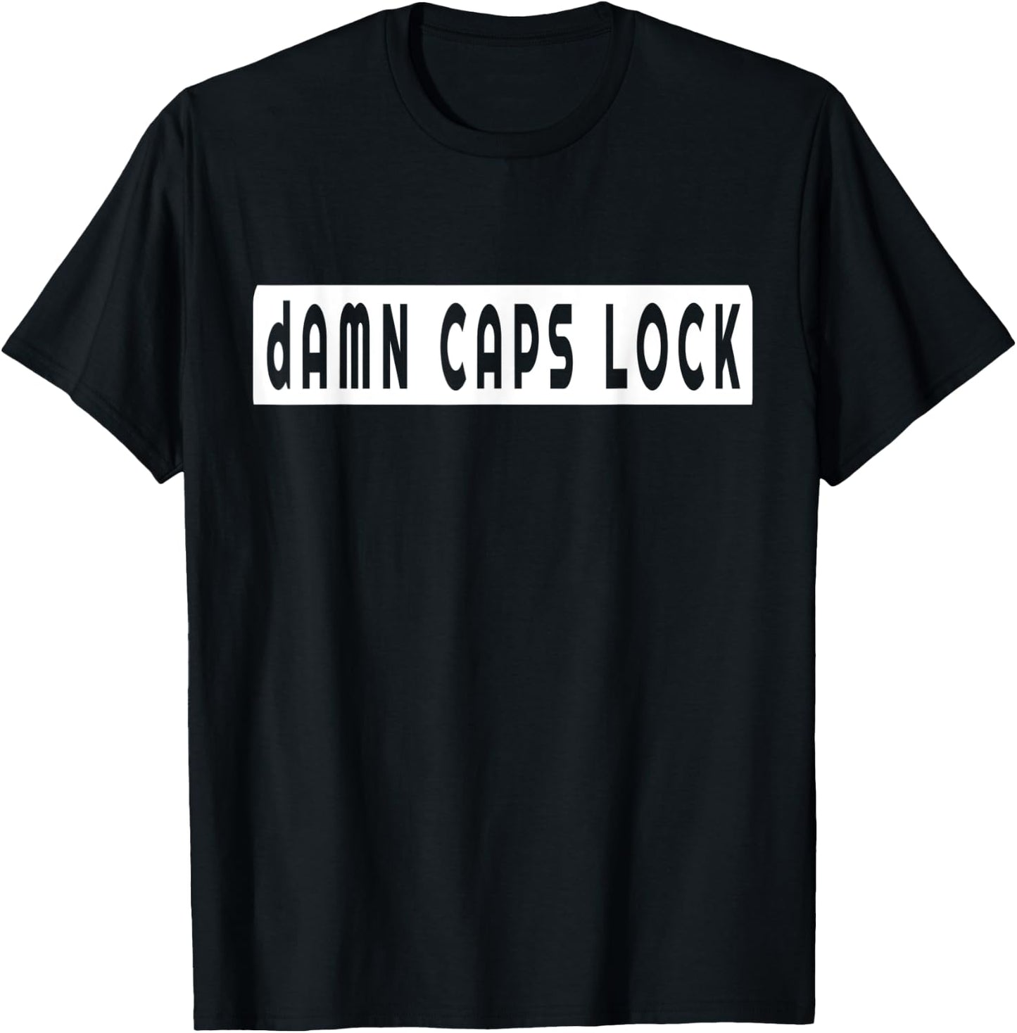 dAMN CAPS LOCK T-Shirt - T-Shirt | Black