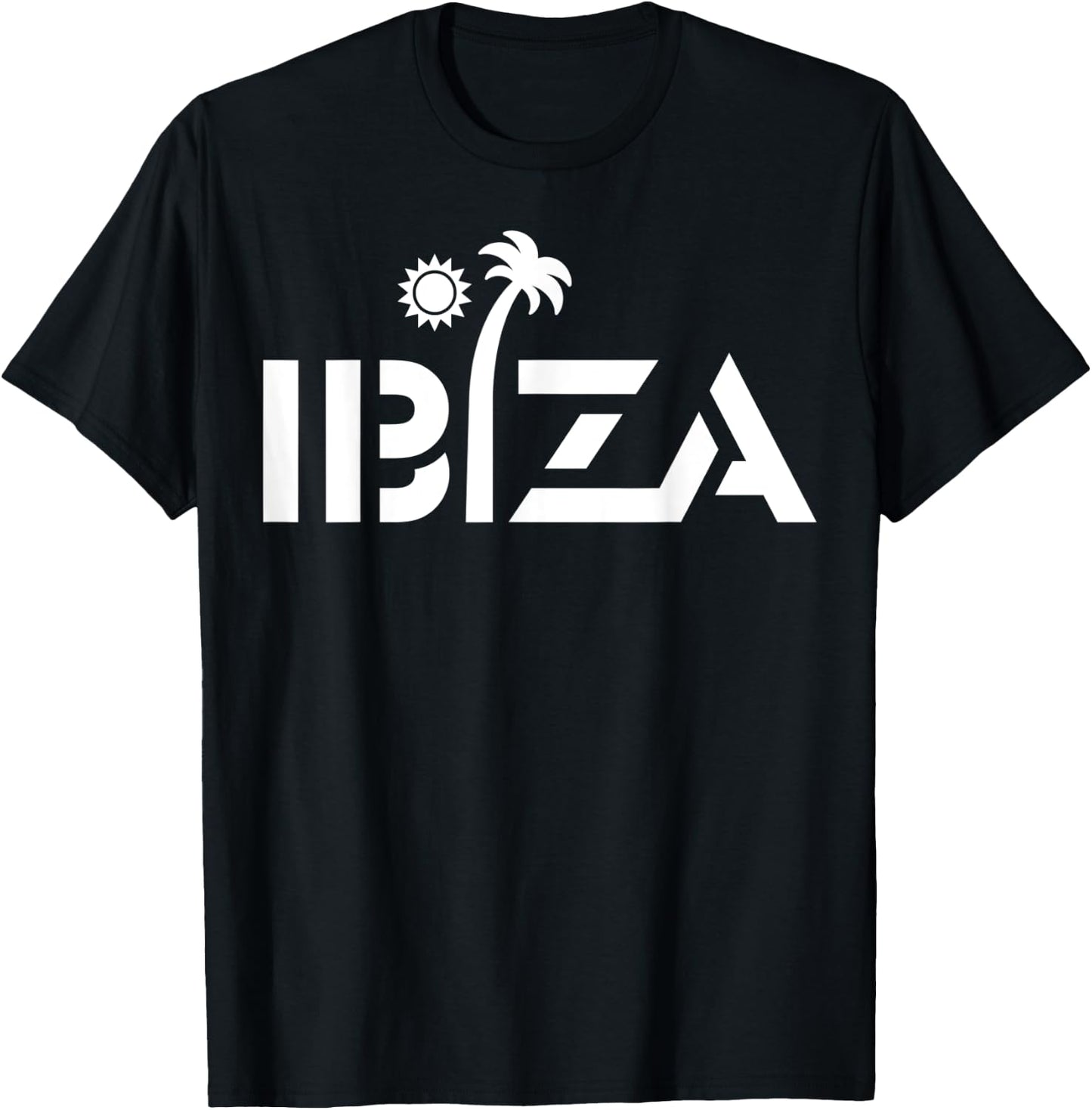 Ibiza Espana Beach Palm Tree Party Destination Gift T-Shirt - T-Shirt | Black