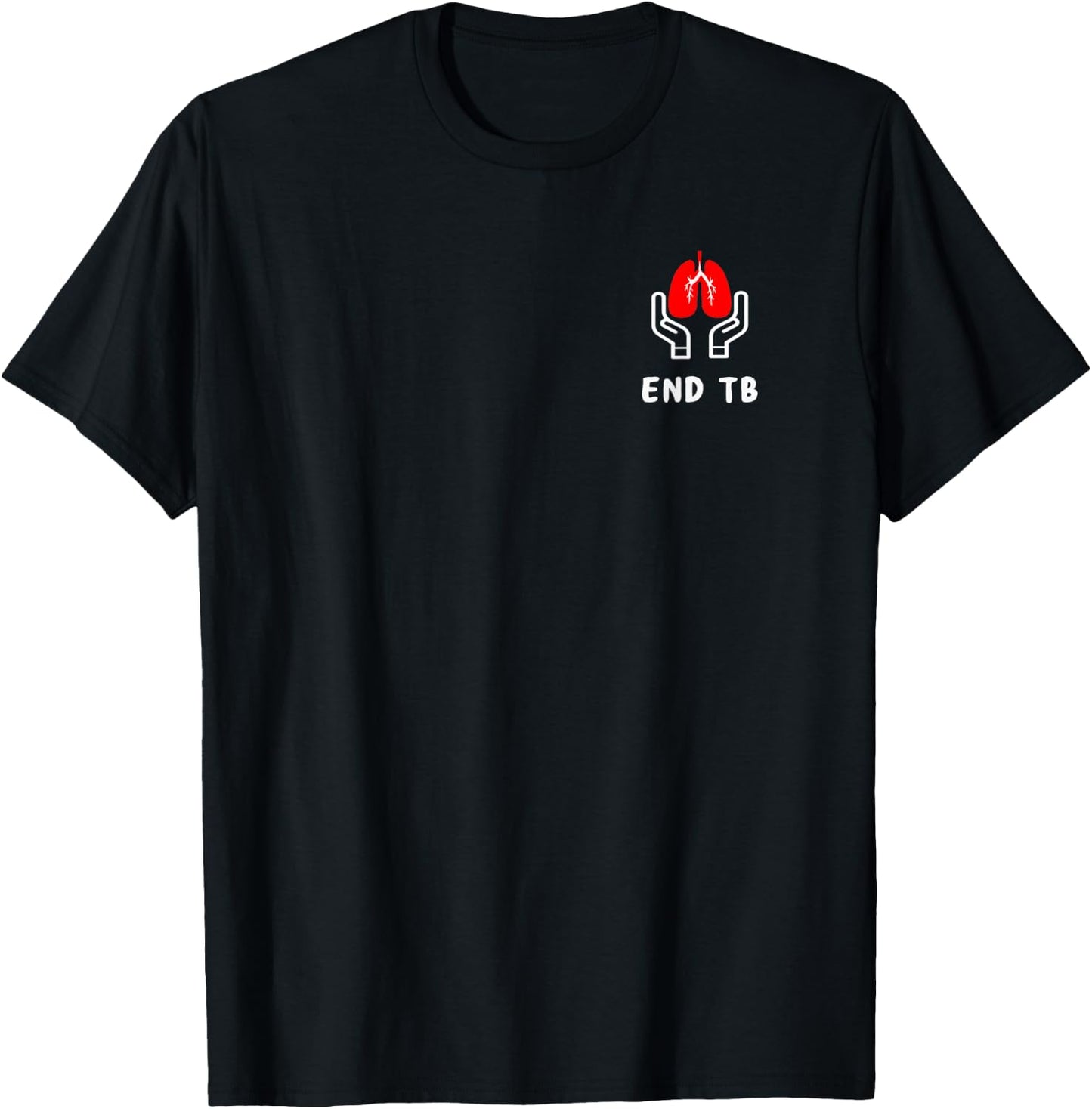Tuberculosis End TB pocket Awareness World TB Day T-Shirt - T-Shirt | Black