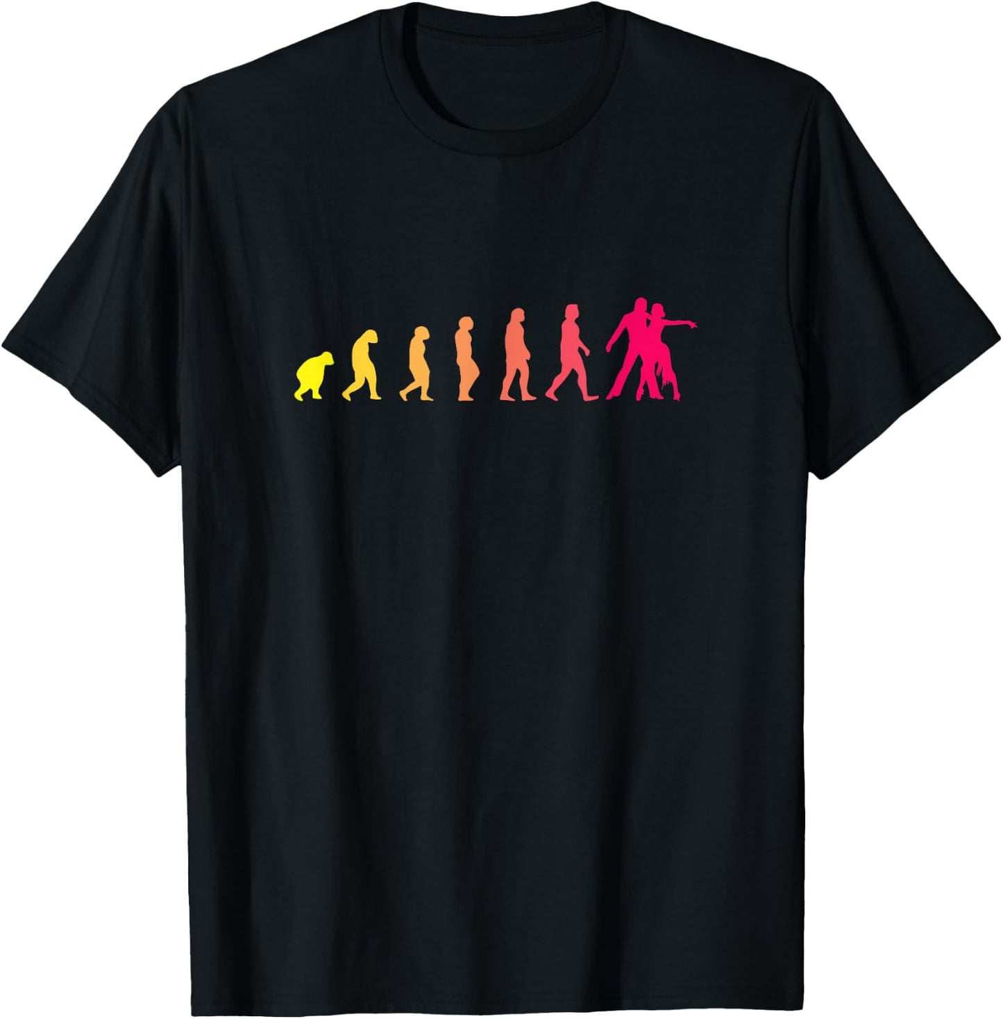 Evolution to Ballroom Dancing - Dancers T-Shirt - T-Shirt | Black