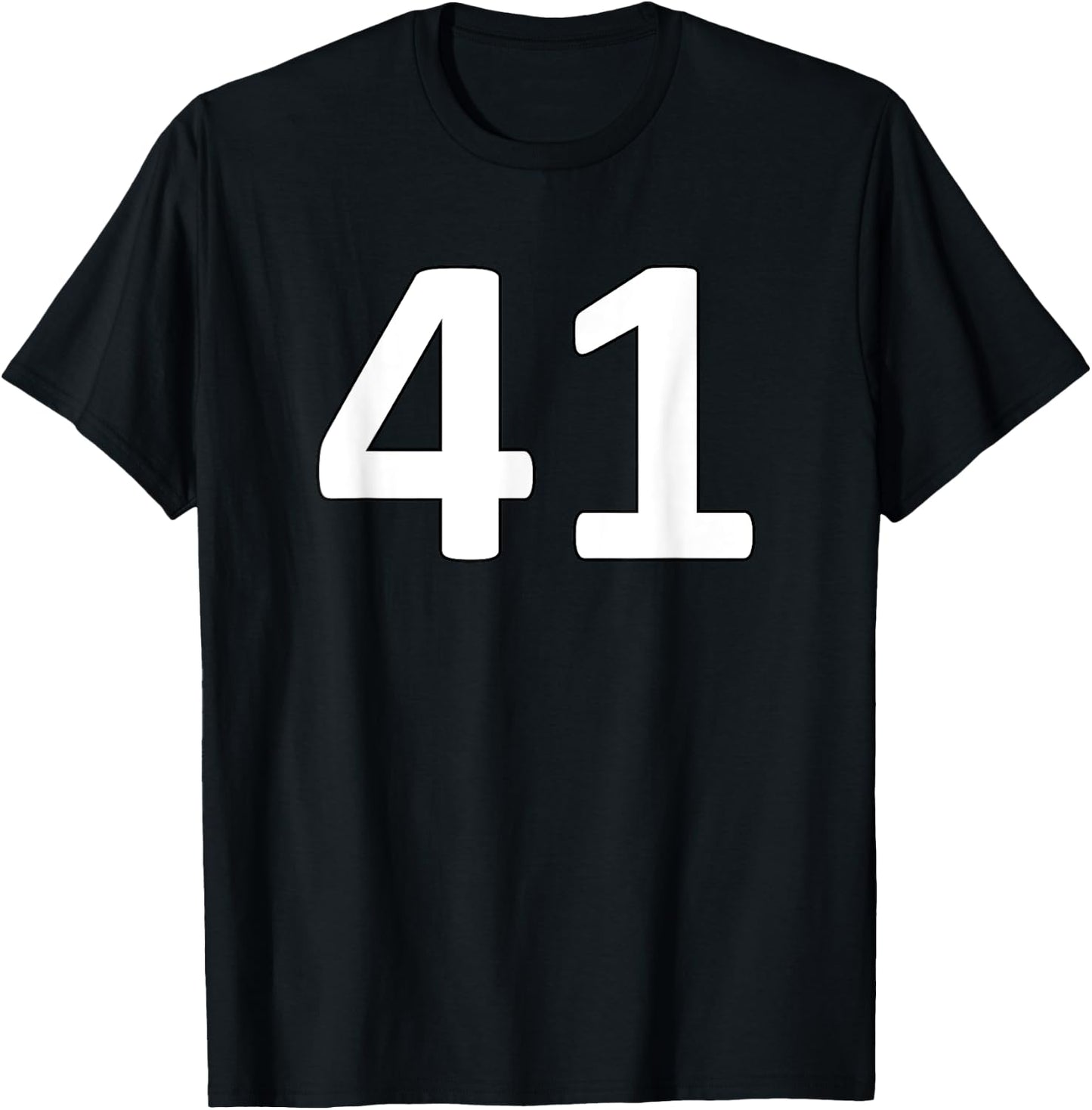 Number 41 Sports Jersey For Teams, Players, and Fans T-Shirt - T-Shirt | Black
