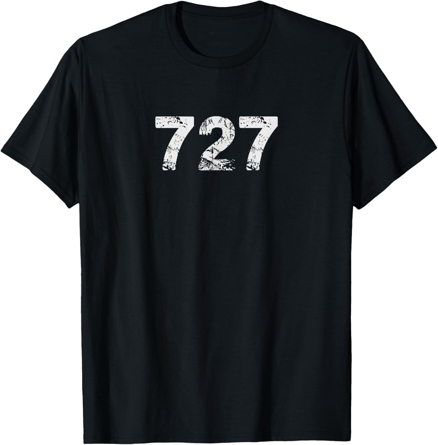727 area code for Pinellas County Florida T-Shirt - T-Shirt | Black