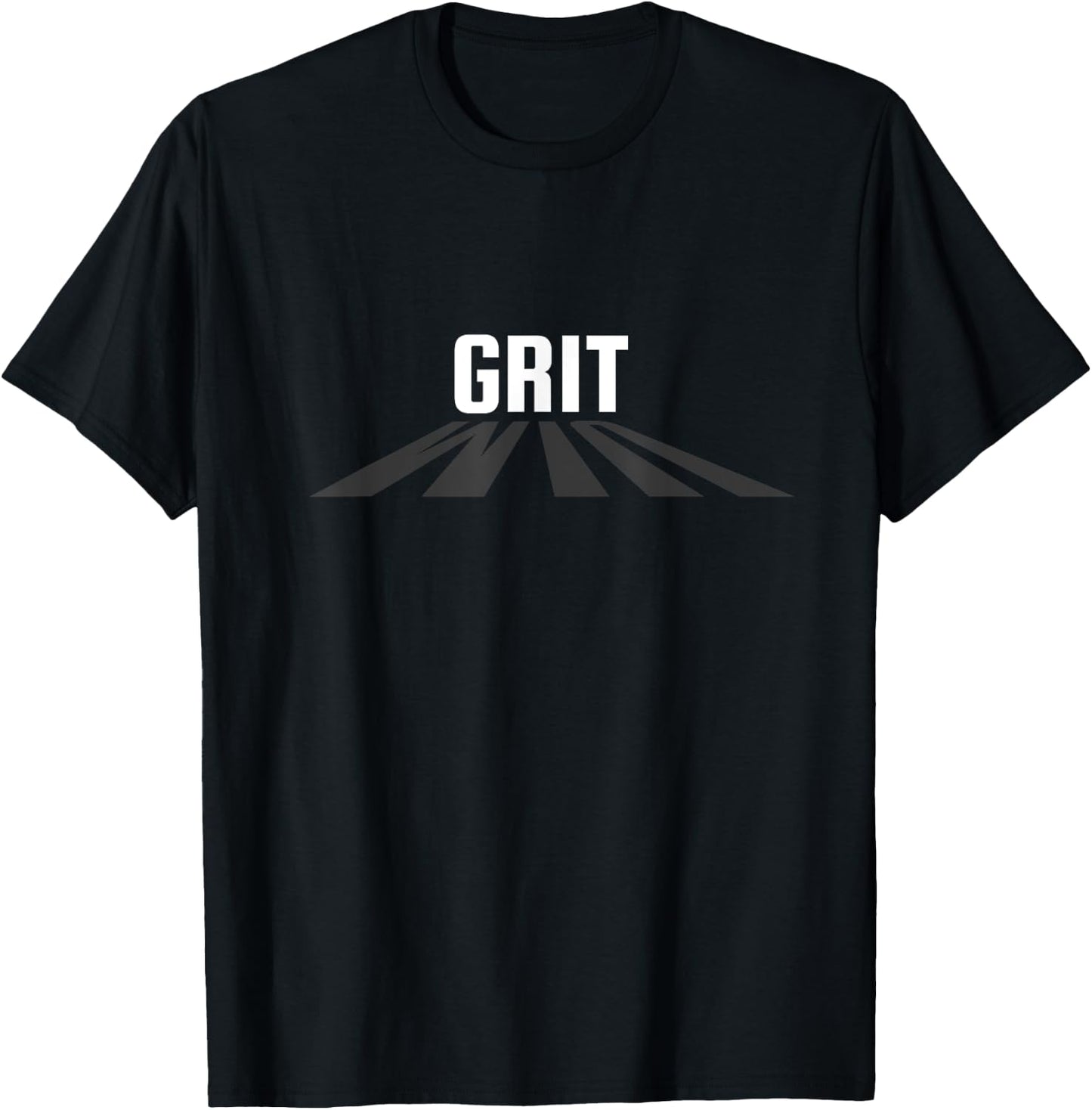 Motivational - Workout - Sports - Grit - Win T-Shirt - T-Shirt | Black