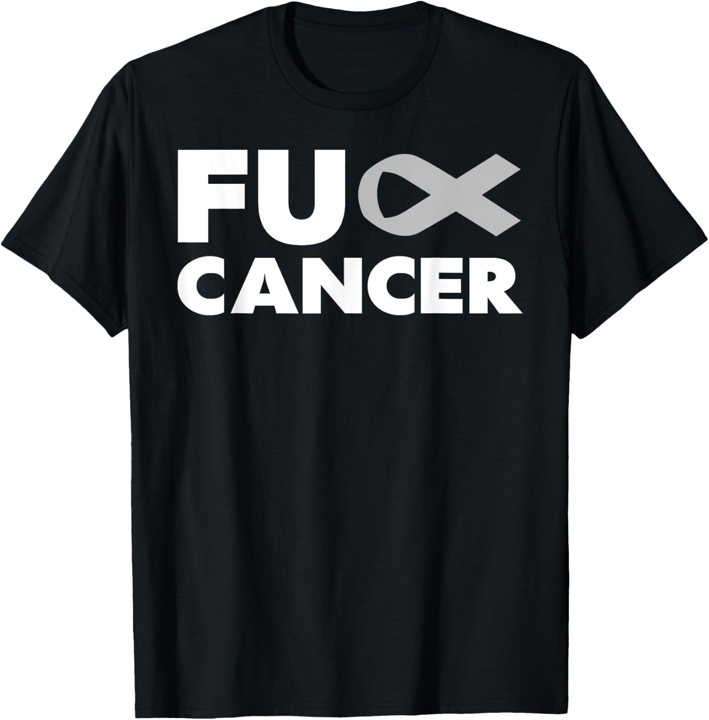 Fuck-Cancer - Fuck-Brain Cancer Awareness T-Shirt - T-Shirt | Black