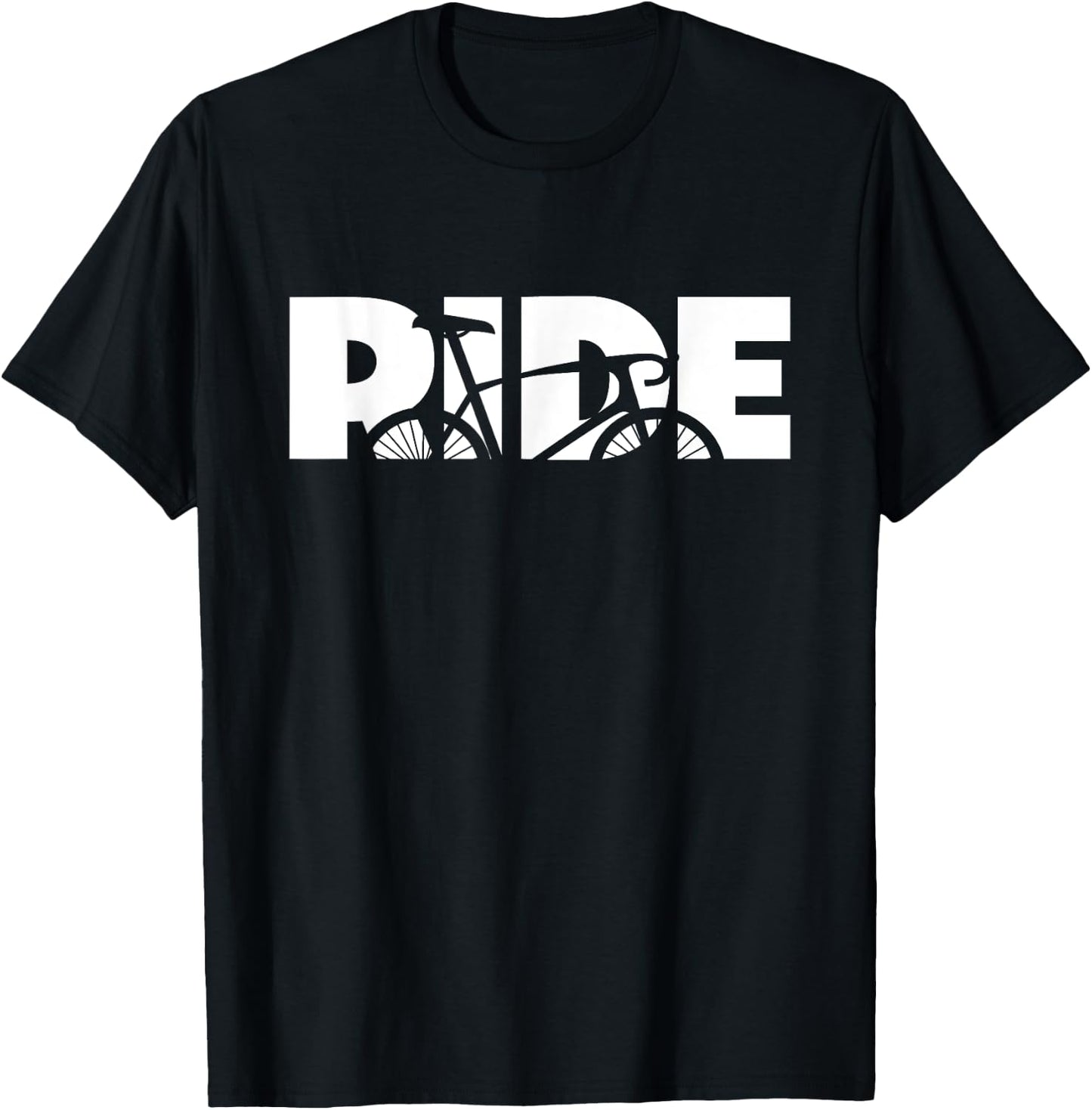 Road Biking Bicycle Cycling T-Shirt - T-Shirt | Black