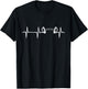 Bodybuilder Dumbbell Heartbeat Weightlifting Gym Fitness T-Shirt - T-Shirt | Black