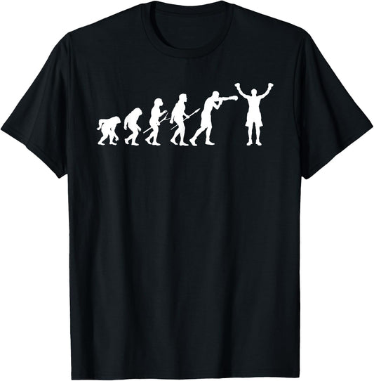 Boxing Evolution - Boxing Lover Boxer Kickboxing Fan T-Shirt - T-Shirt | Black