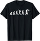 Native American with Spear and Shield - Evolution of Man T-Shirt - T-Shirt | Black