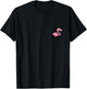 Pocket Flamingo Funny Cute Bird in your Pocket T-Shirt - T-Shirt | Black