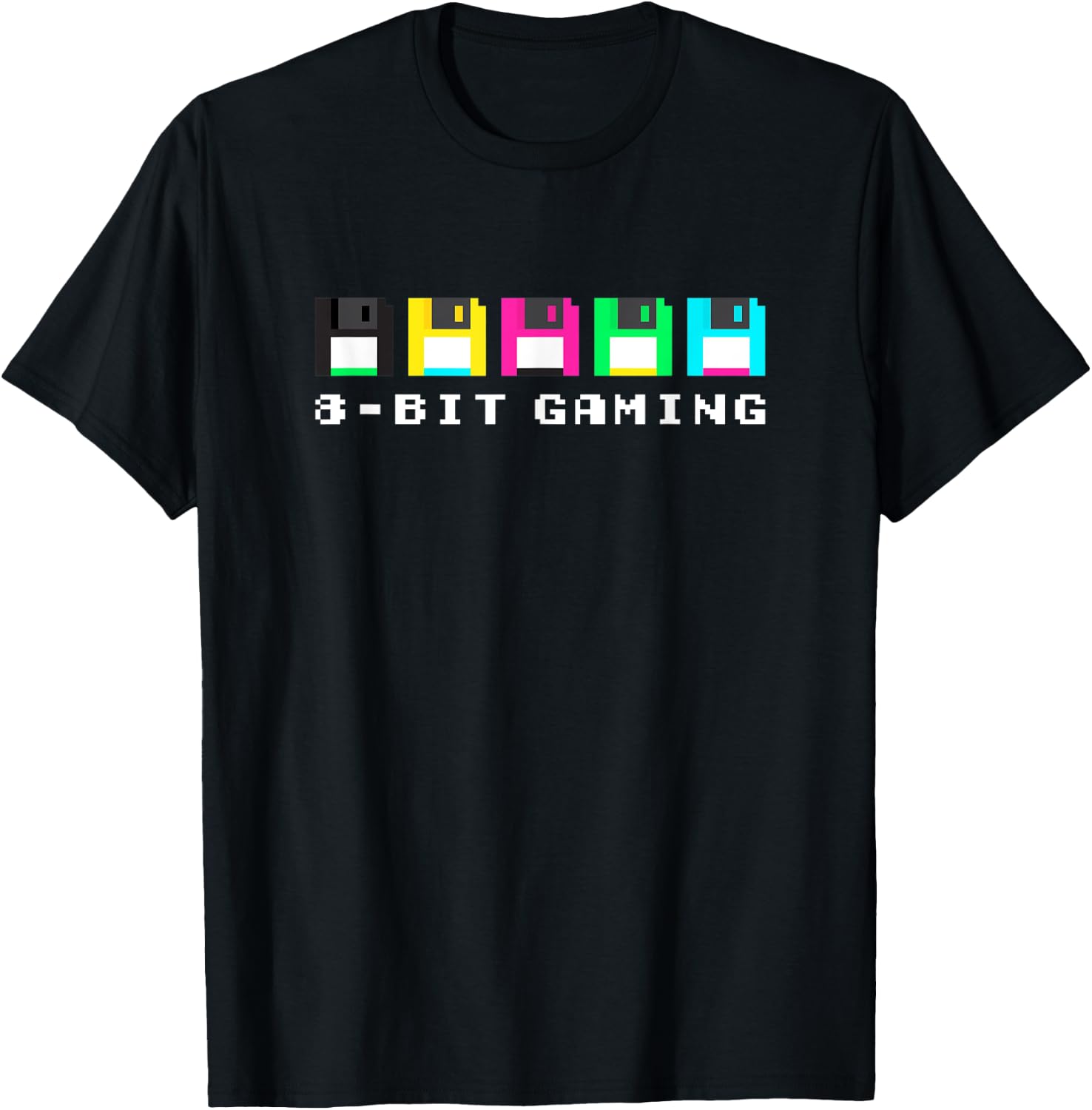 8-bit Gaming / Gamer Floppy Disk: Great 8Bit Pixel Art Lover T-Shirt - T-Shirt | Black