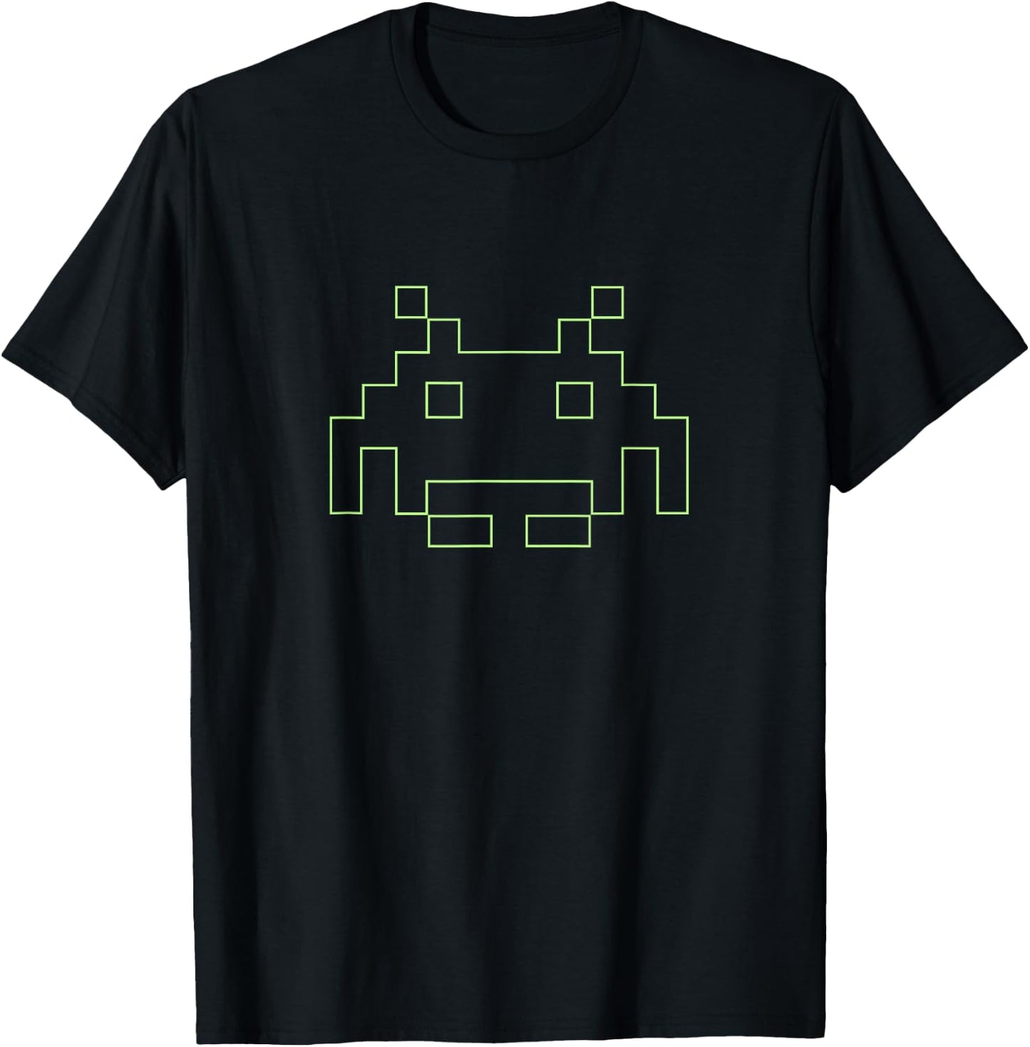 80s Arcade Game Retro Space Alien Invaders Gamer T-Shirt - T-Shirt | Black