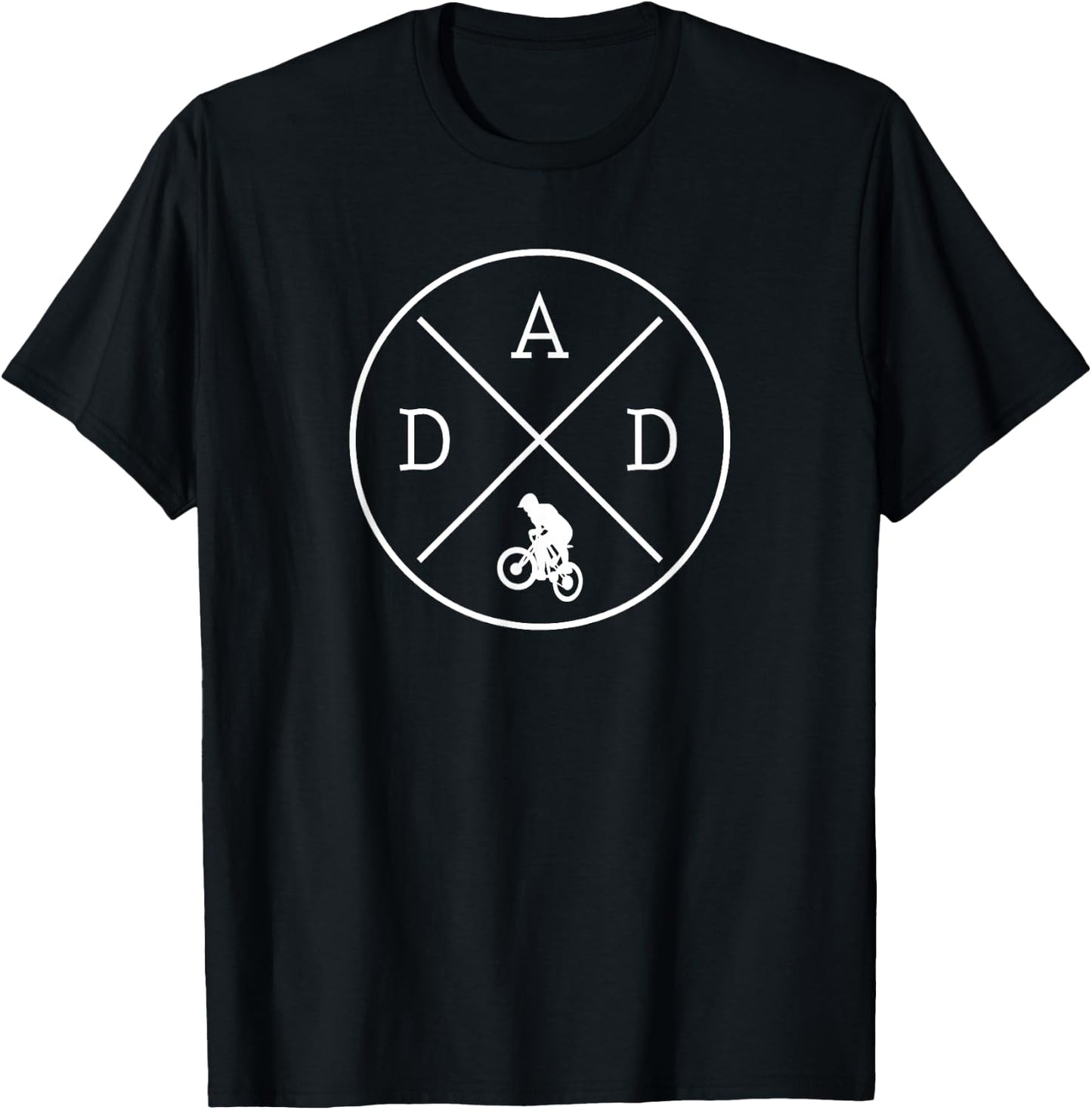 Cycling Dad Mountain Bike Bicycle Biking Father's Day T-Shirt - T-Shirt | Black