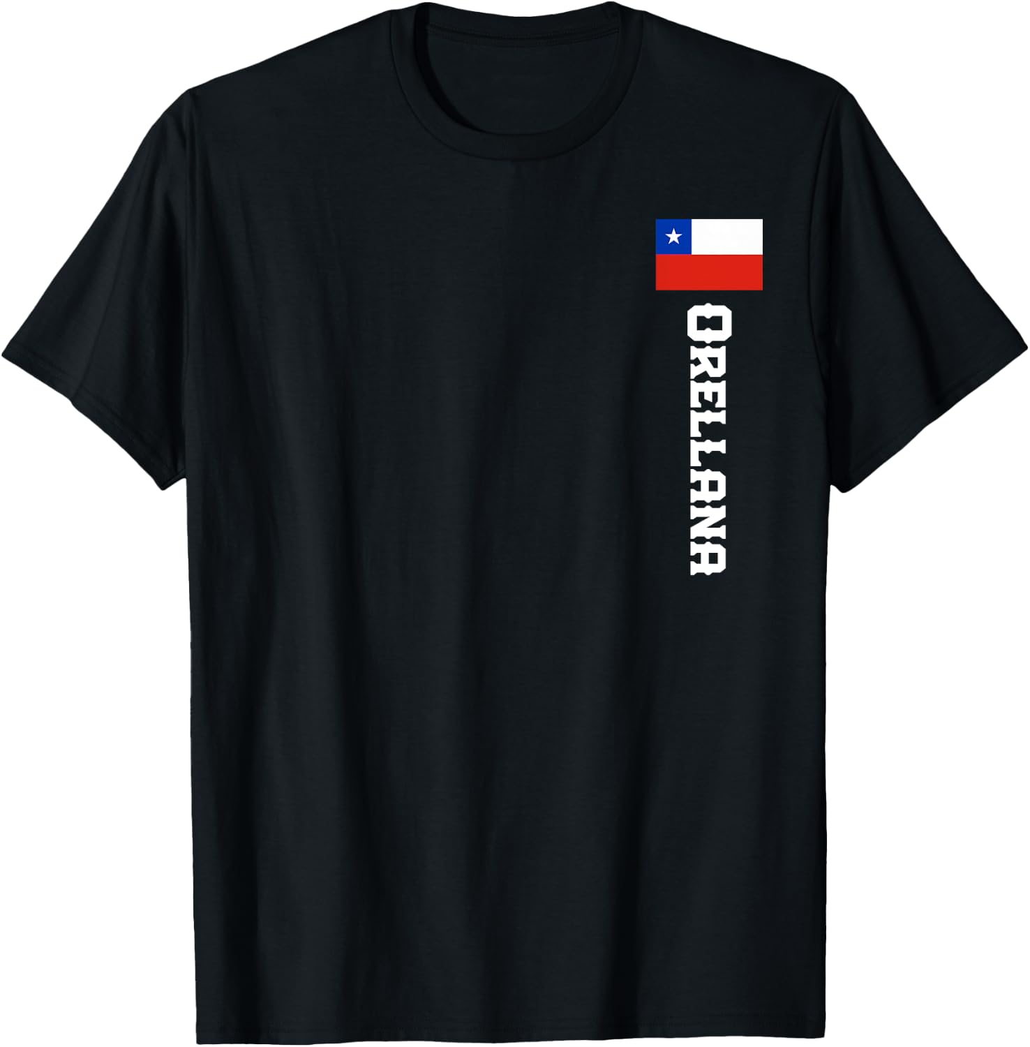 Orellana Last Name Chile Shirt , Women, Kids T-Shirt - T-Shirt | Black
