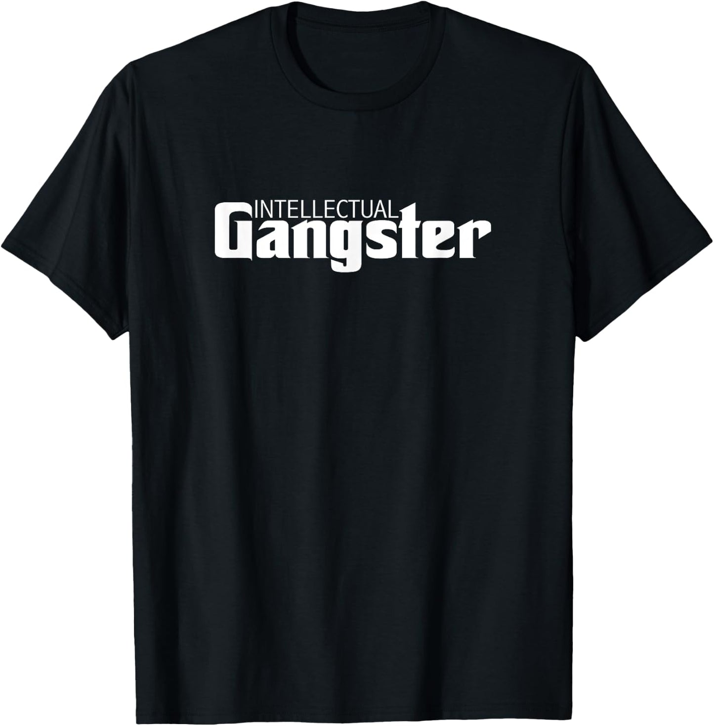 Nerd Intellectual Gangster Novelty T-Shirt - T-Shirt | Black
