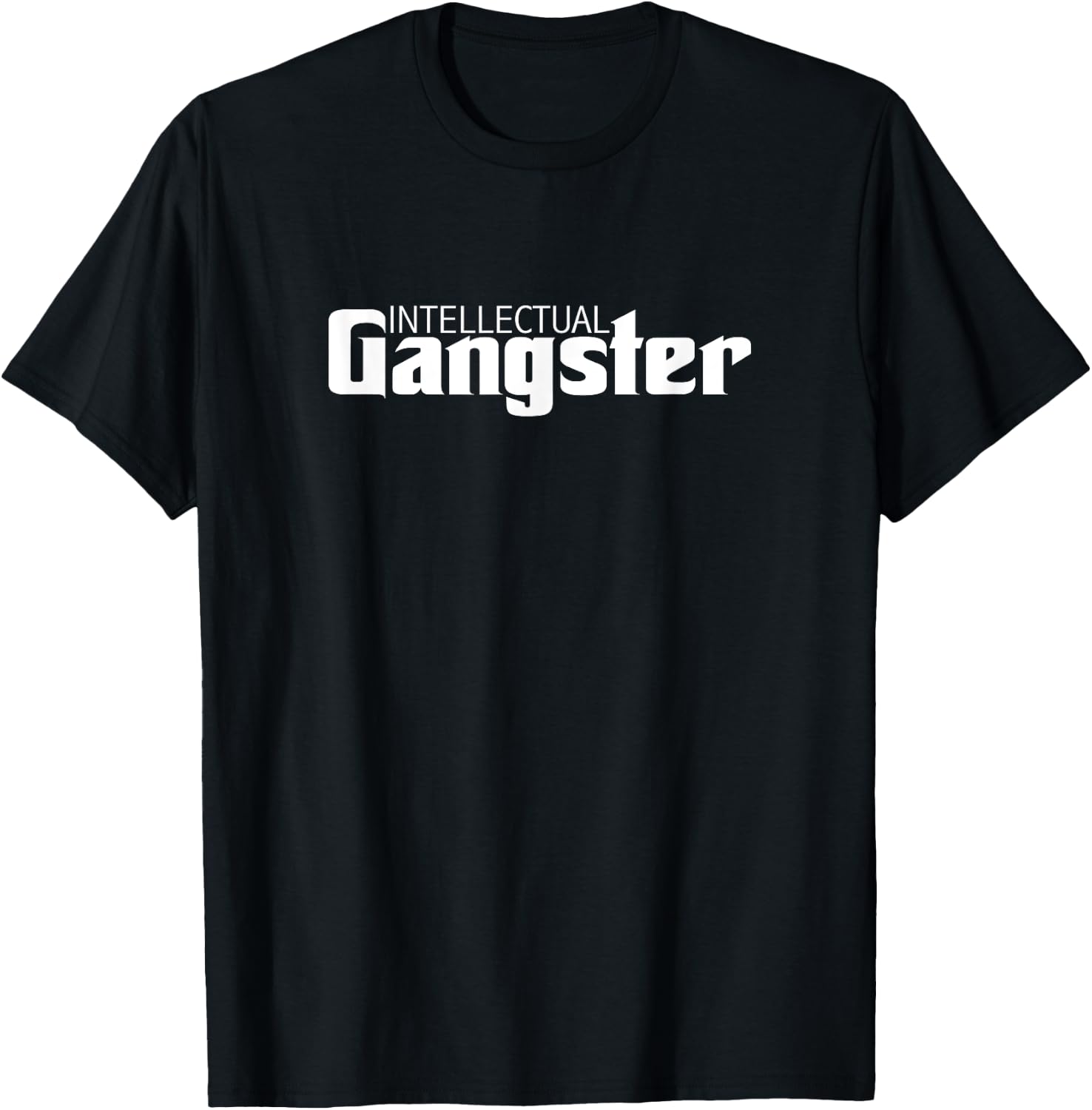 Nerd Intellectual Gangster Novelty T-Shirt - T-Shirt | Black