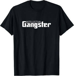 Nerd Intellectual Gangster Novelty T-Shirt - T-Shirt | Black