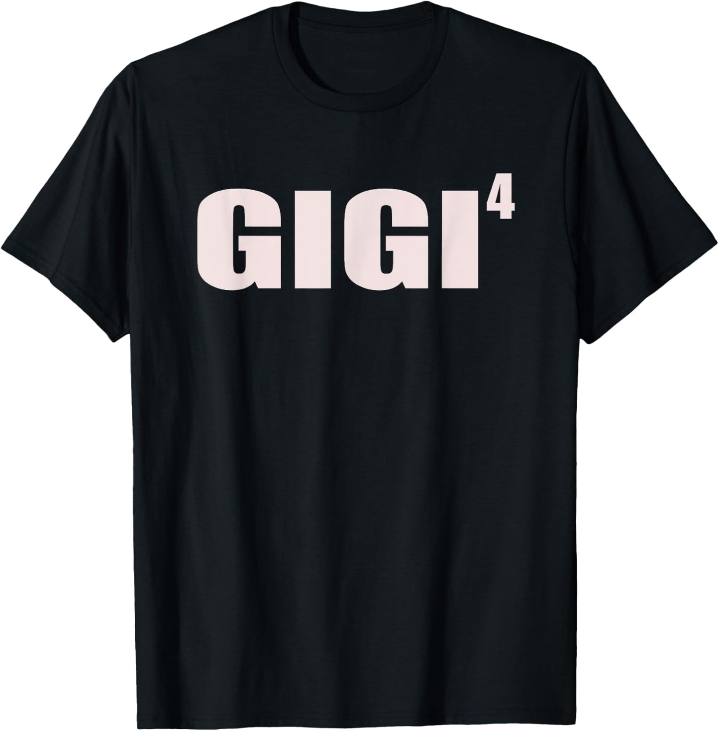 Gigi 4 Grandkids 4th Time Cubed Grandma Of Four T-Shirt - T-Shirt | Black
