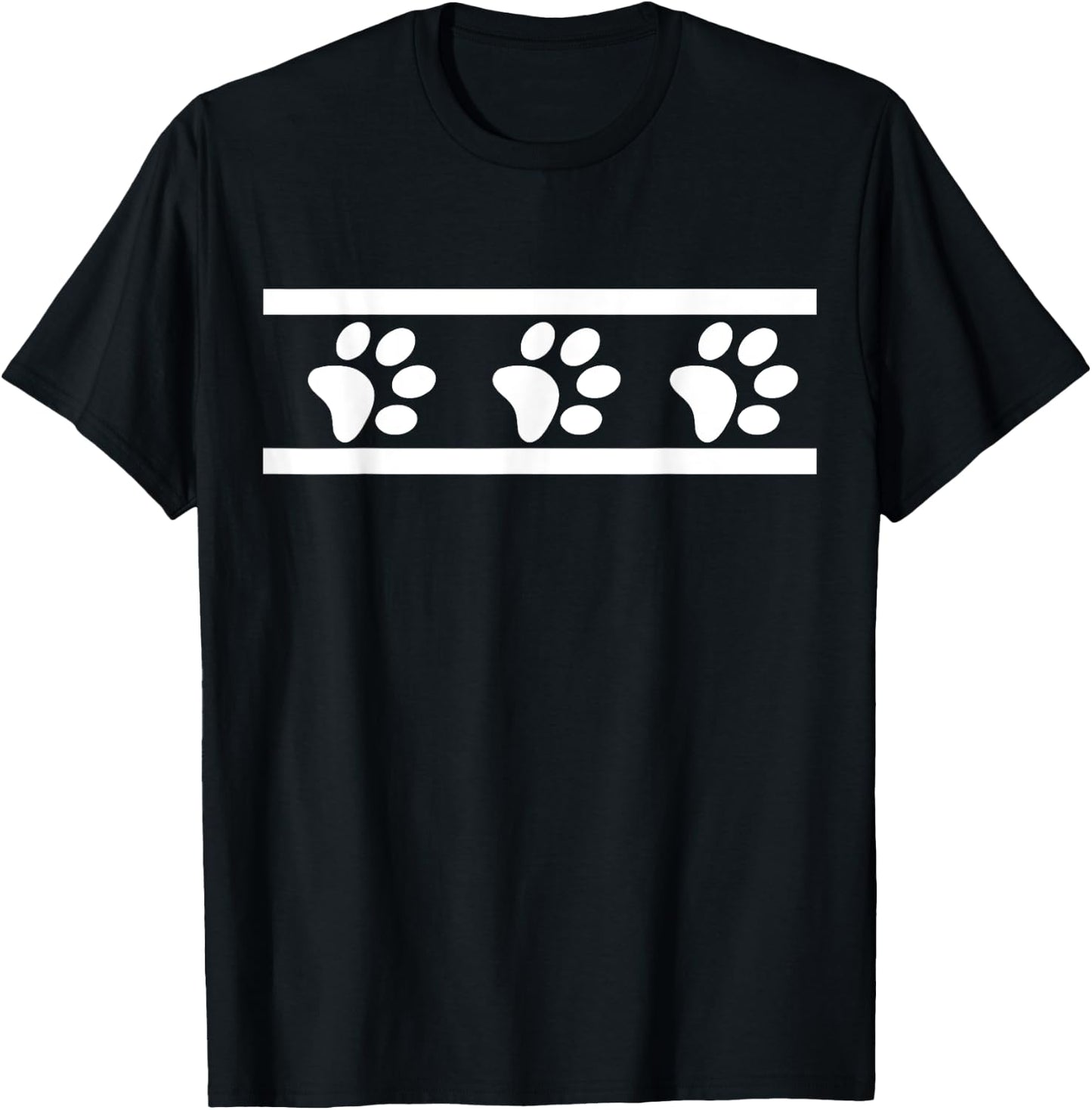 Dog Paw Print Dog Print Dog Themed Dog Owner Dog Love Shirt T-Shirt - T-Shirt | Black
