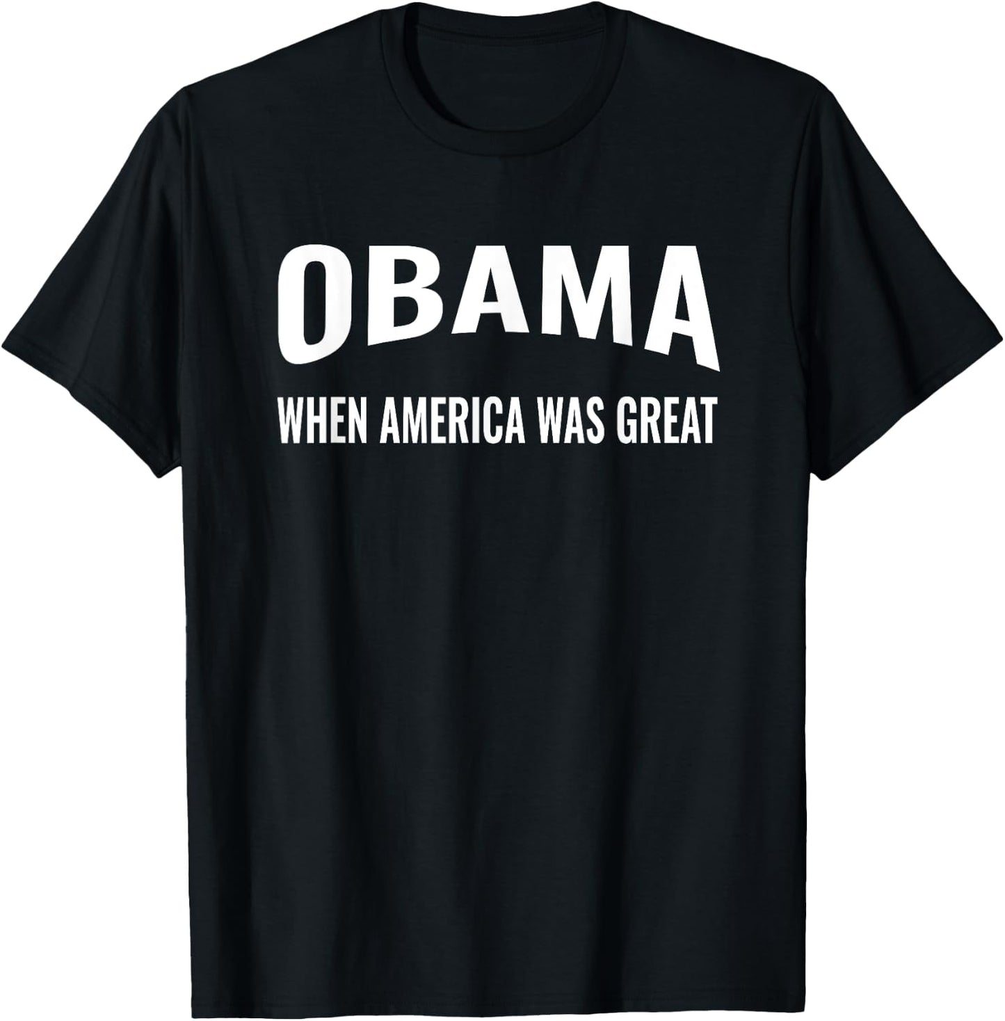 Obama When America Was Great Anti-Trump T-Shirt - T-Shirt | Black