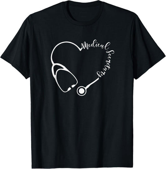 Medical Secretary - Medical Administrative Assistant Outfit T-Shirt - T-Shirt | Black