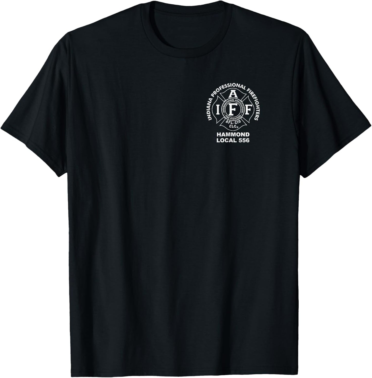 Hammond Firefighters Union Local 556 Maltese Logo Apparel T-Shirt - T-Shirt | Black