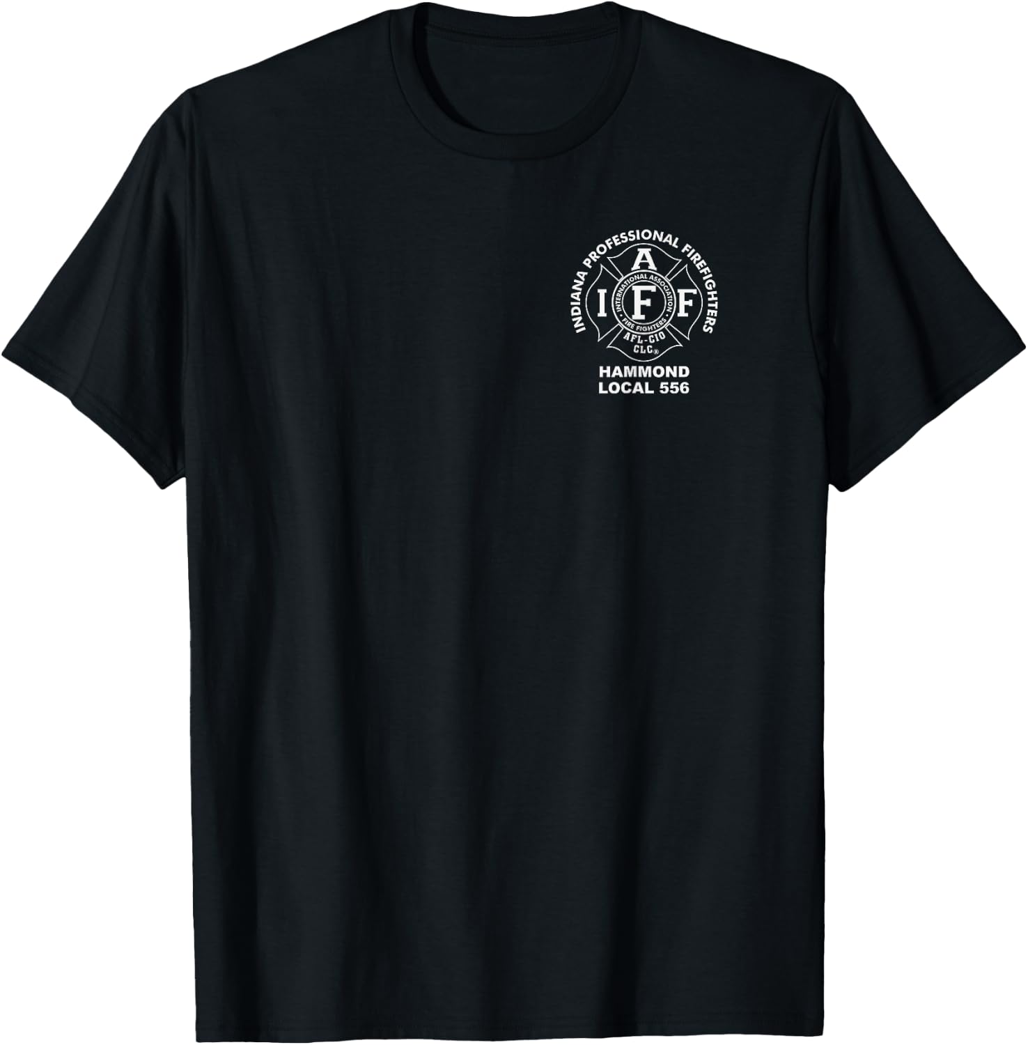 Hammond Firefighters Union Local 556 Maltese Logo Apparel T-Shirt - T-Shirt | Black