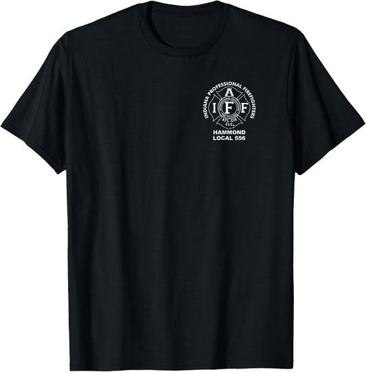 Hammond Firefighters Union Local 556 Maltese Logo Apparel T-Shirt - T-Shirt | Black