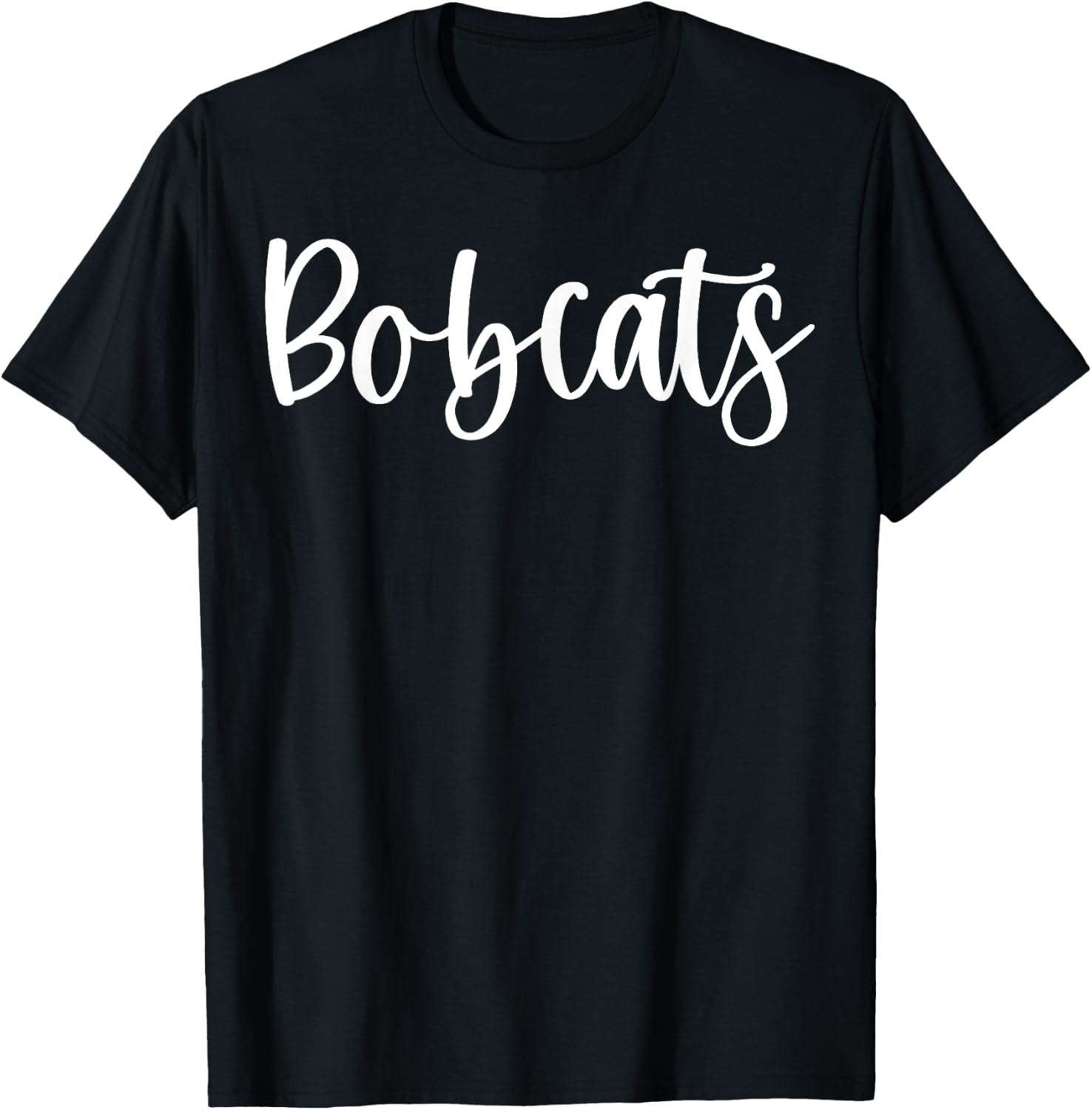 Bobcats School Spirit Team Mascot Game Night T-Shirt - T-Shirt | Black