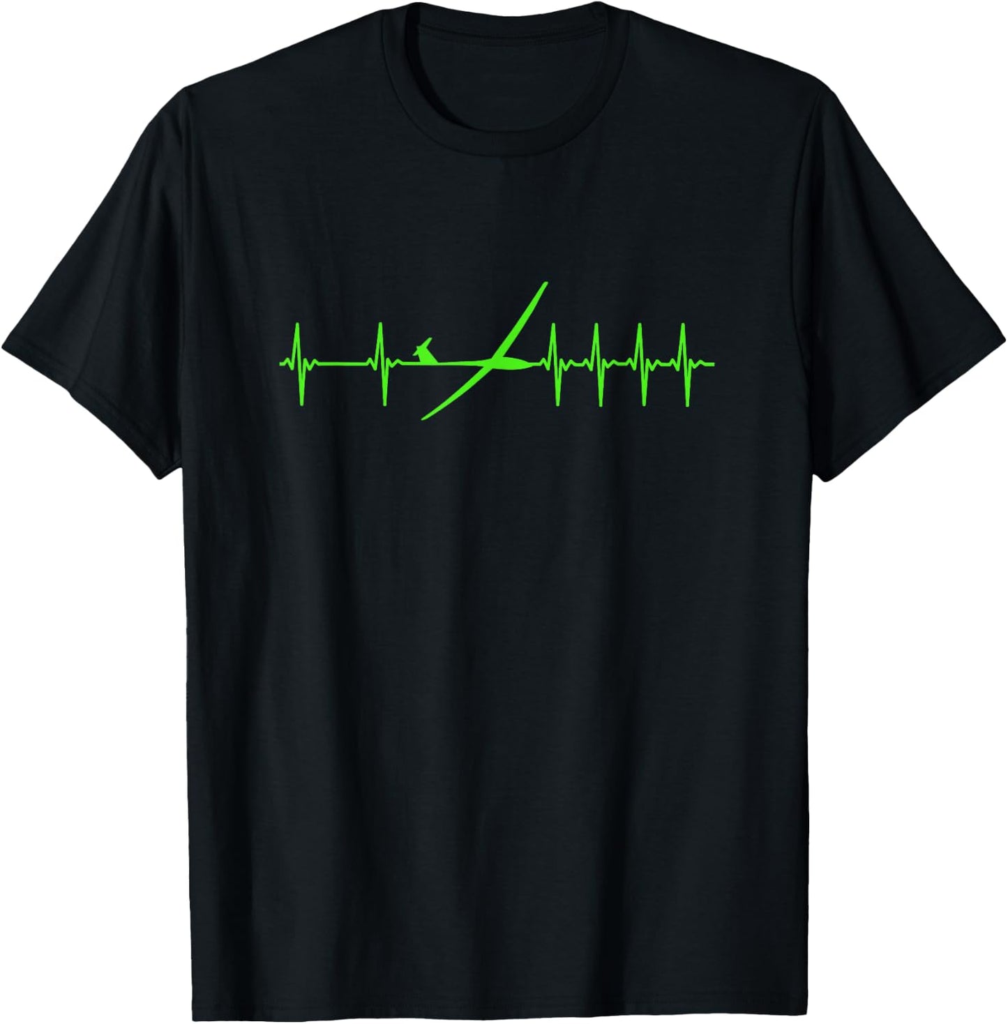 Glider Pilot Sailplane T Shirt T-Shirt - T-Shirt | Black