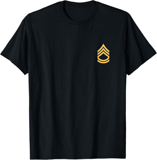 Army Sgt, E-7 Sergeant First Class Rank Insignia. NCOs T-Shirt - T-Shirt | Black
