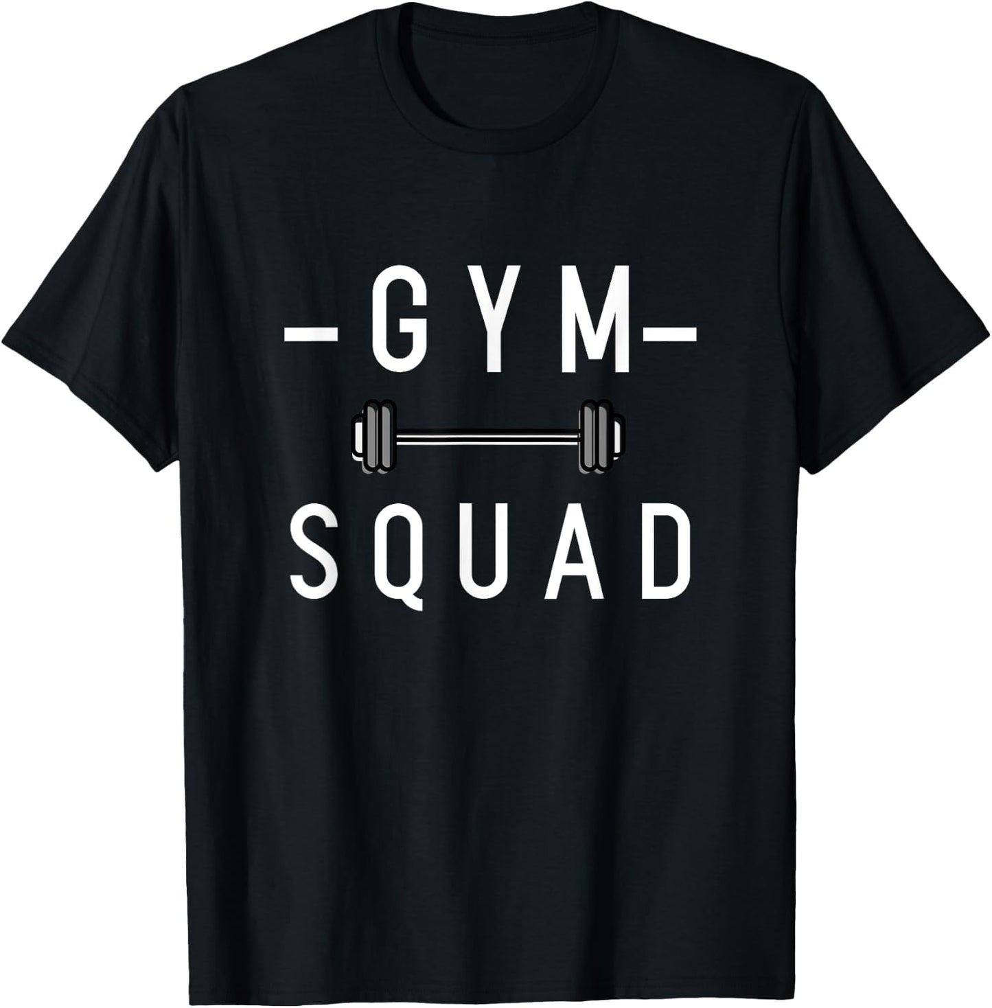 Gym Squad Bodybuilding Motivational Quote Gym Workout T-Shirt - T-Shirt | Black