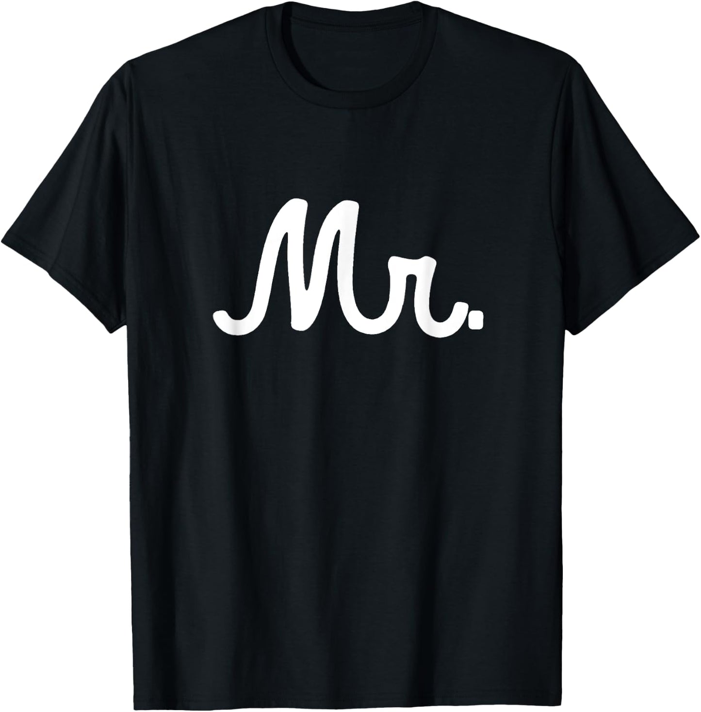 Mr. Mister for Groom at Wedding with Bride Vintage T-Shirt - T-Shirt | Black