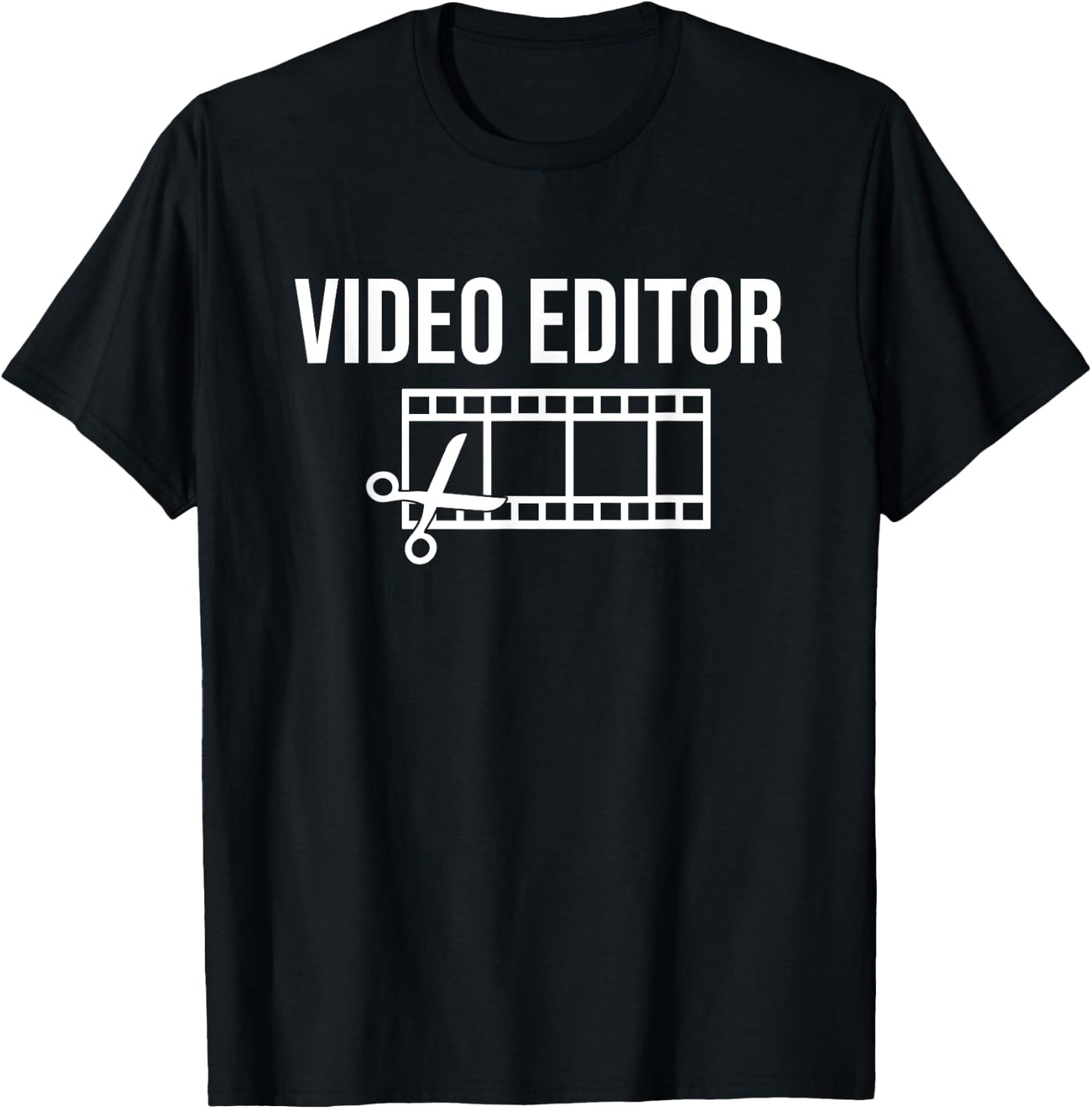 Video Editor Movie Film Editing T-Shirt - T-Shirt | Black
