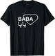 Yalla Baba Habibi Arabic Letters For Arab Fathers T-Shirt - T-Shirt | Black