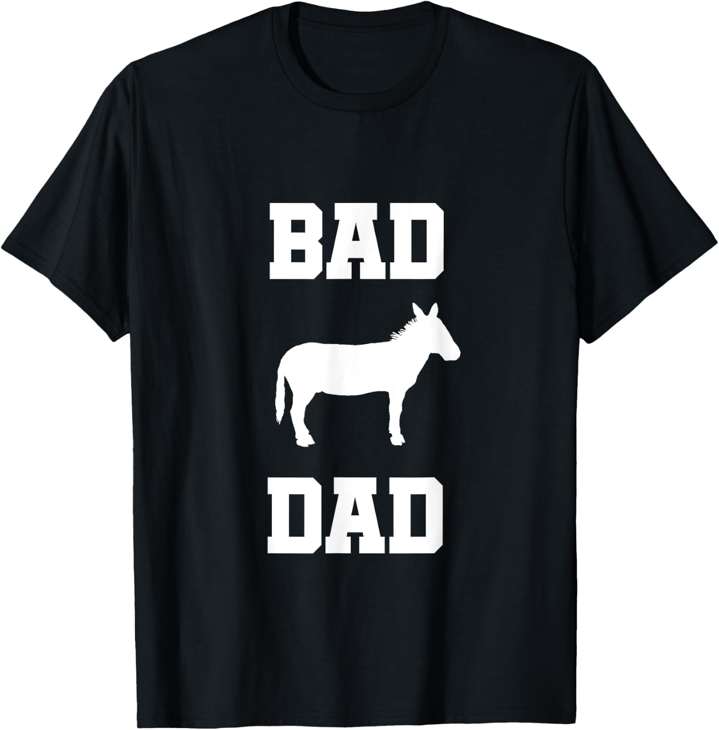 Bad ass Dad funny Father gift T-Shirt - T-Shirt | Black