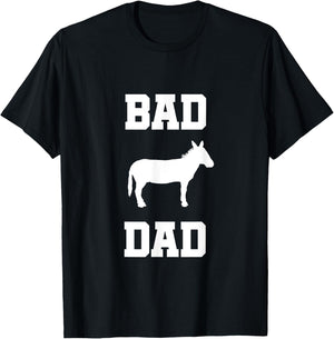 Bad ass Dad funny Father gift T-Shirt - T-Shirt | Black