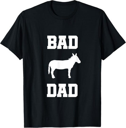 Bad ass Dad funny Father gift T-Shirt - T-Shirt | Black