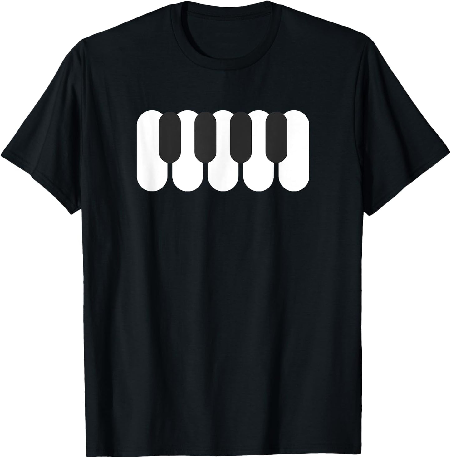 Piano Minimal T-Shirt - T-Shirt | Black