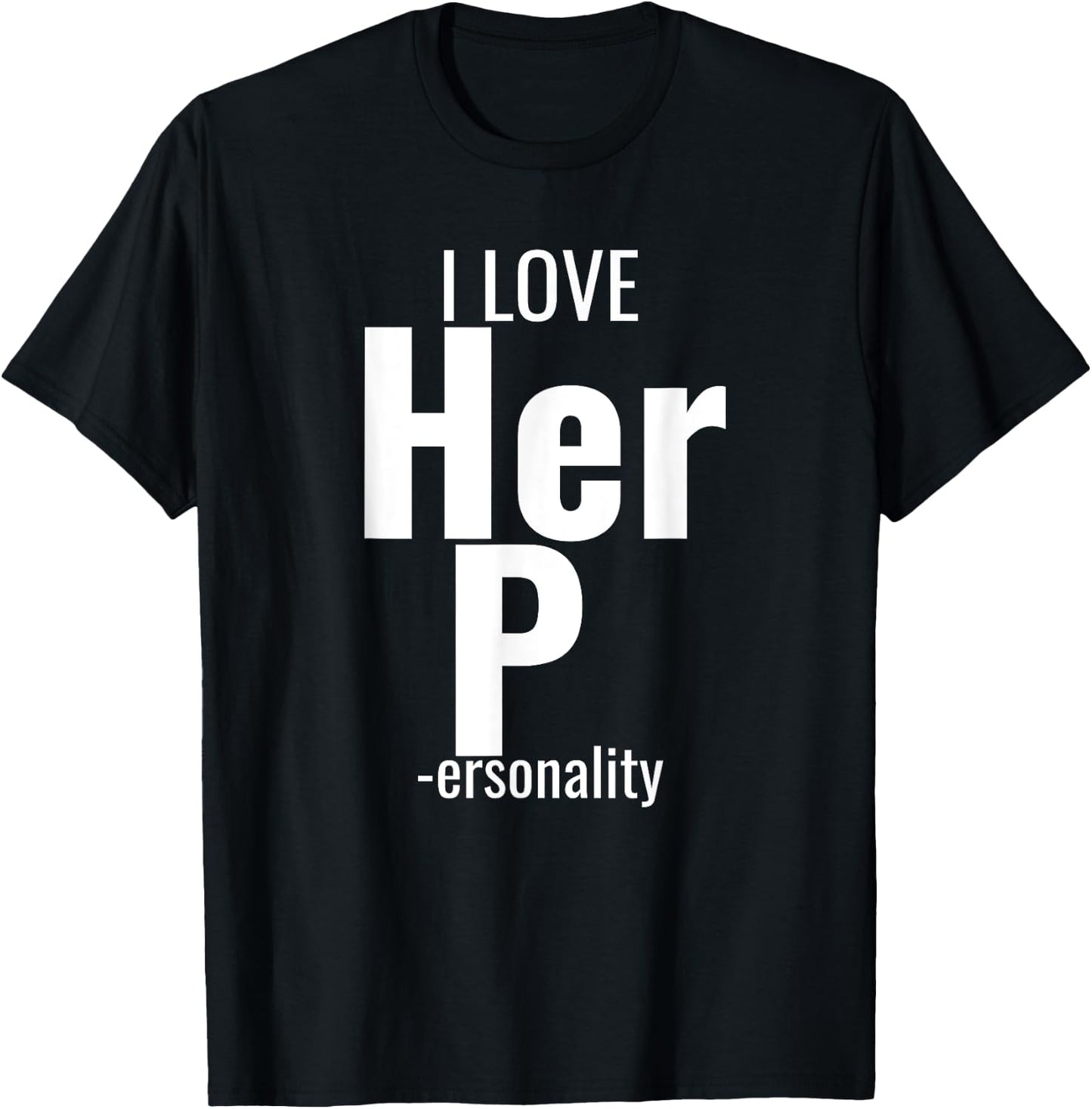 I Love His D- Love Her P- Funny Matching Couples T-Shirt - T-Shirt | Black