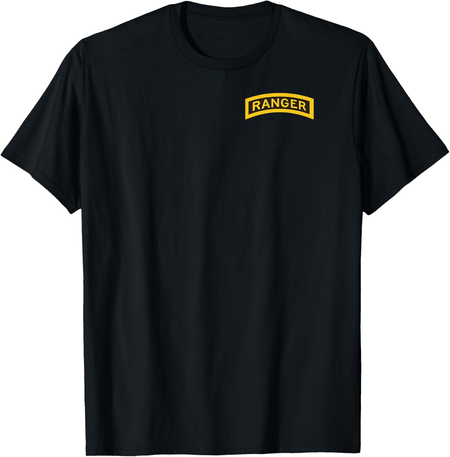 US Army Ranger Tab - Front and Back T-Shirt - T-Shirt | Black