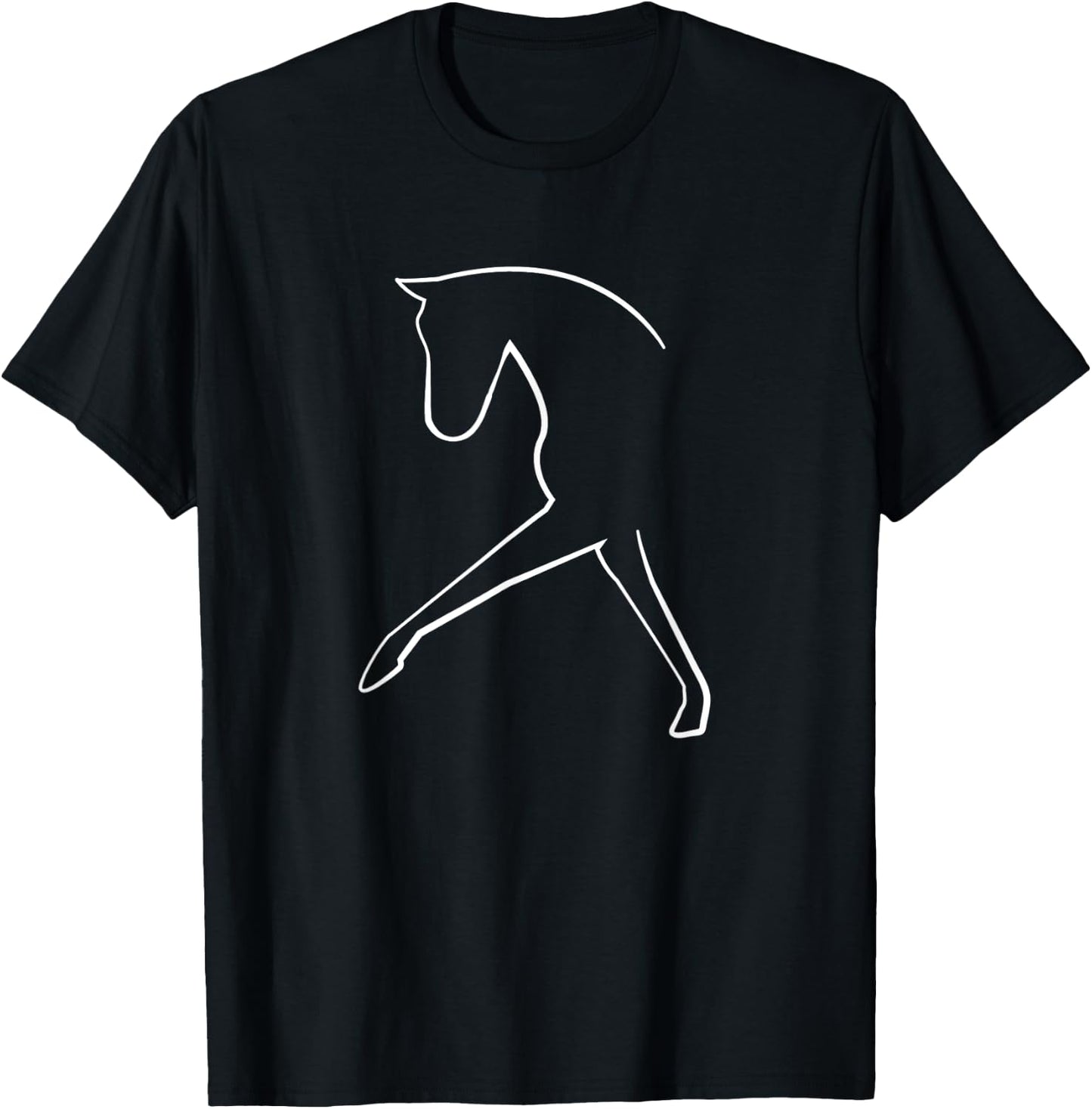 Dressage Horse Gift - Cute Dressage Horse T-Shirt - T-Shirt | Black