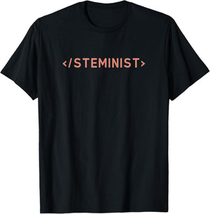 Steminist Female Engineer Code like a Girl T-Shirt - T-Shirt | Black