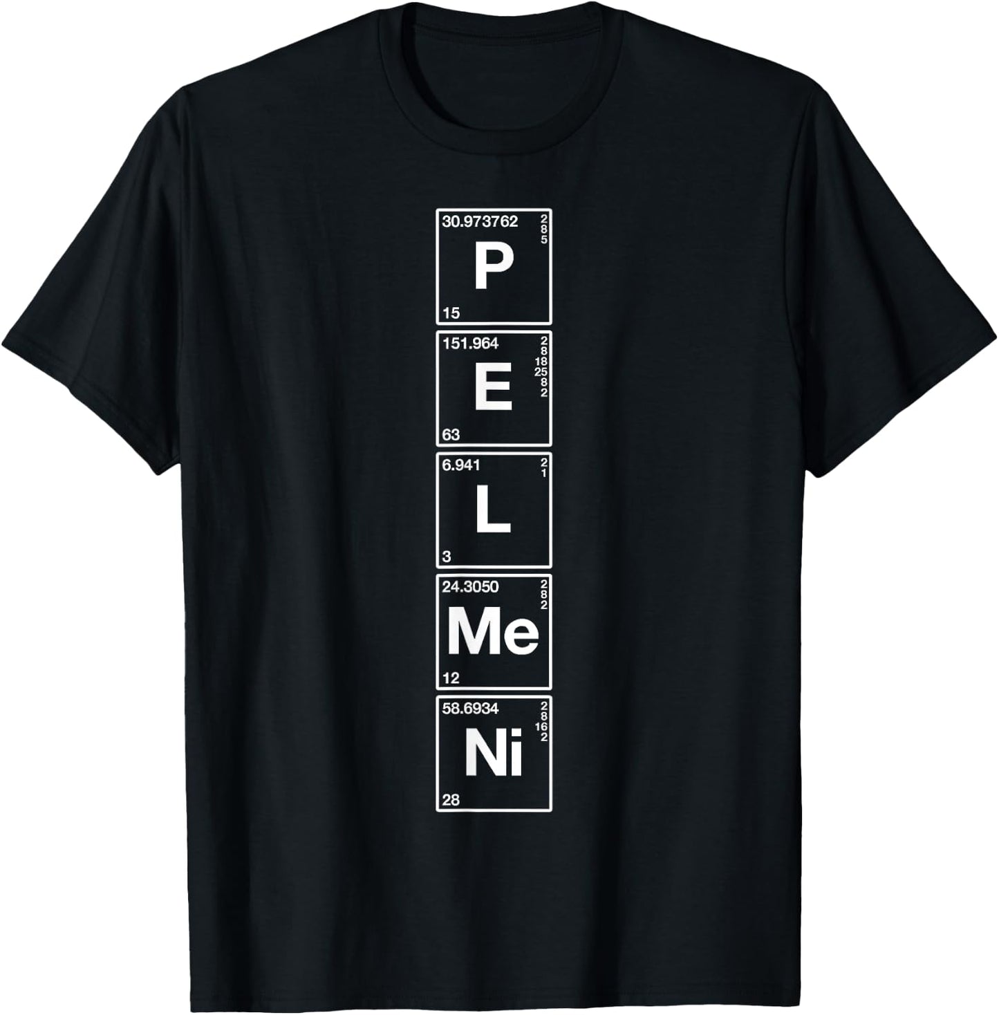 Pelmeni - Funny Russian Food Shirt Vintage Russia Science T-Shirt - T-Shirt | Black