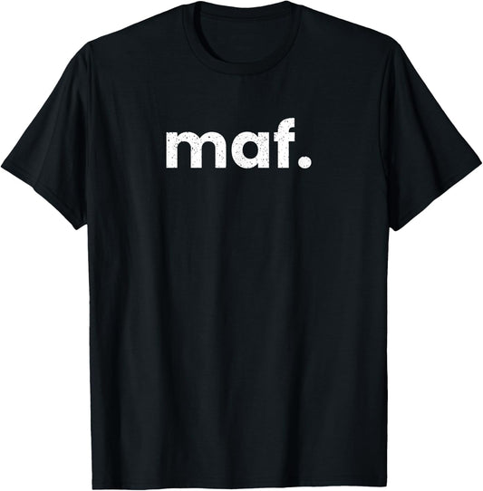 MAF Midland Odessa Texas Airport Code List MAF T-Shirt - T-Shirt | Black